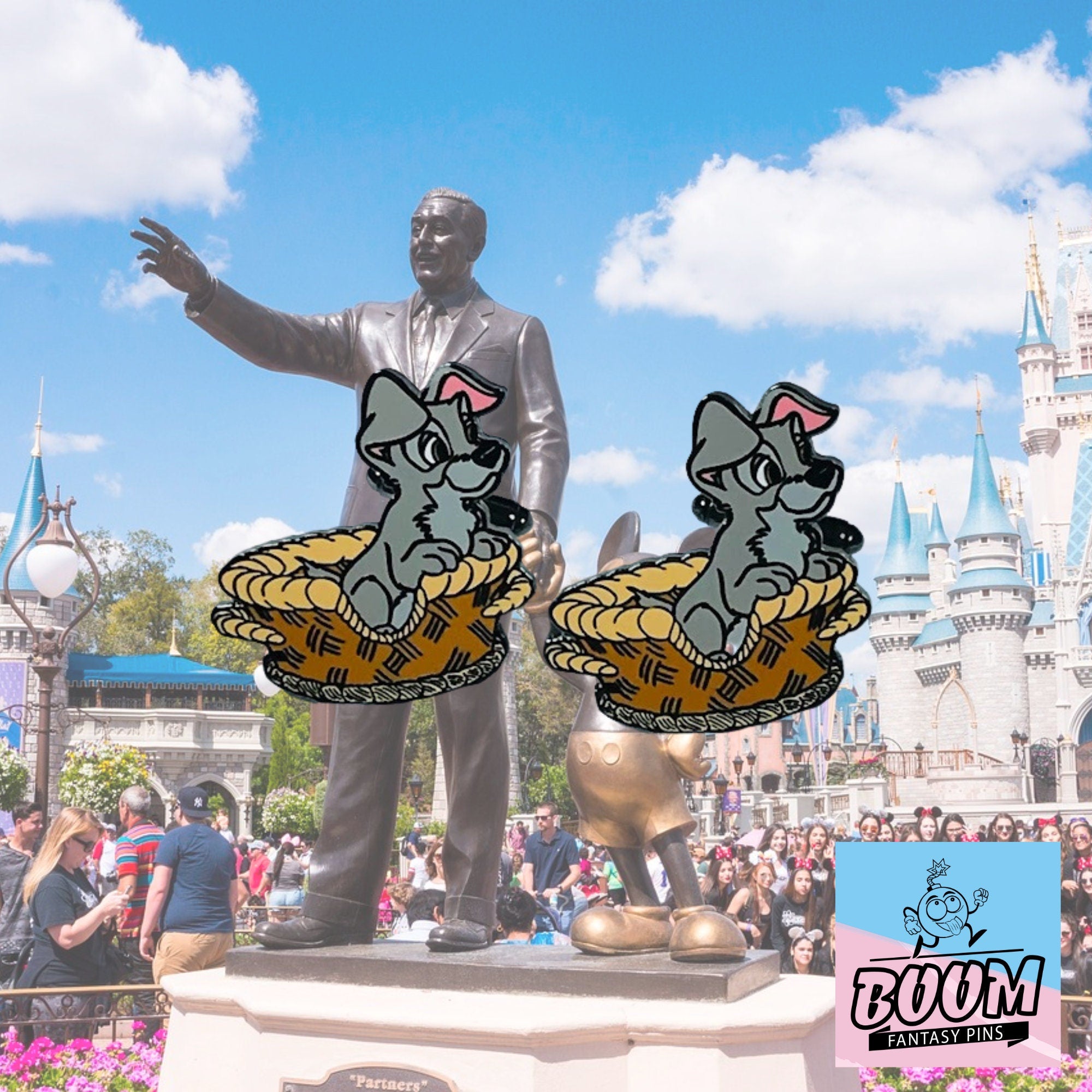 Boutons de manchette – Clochard de La Belle et le Clochard – Disney Fantasy