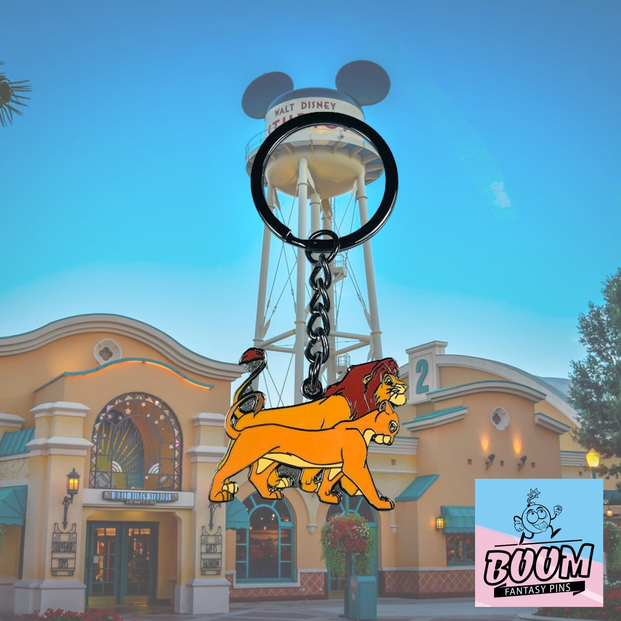 Porte-clés – Simba et Nala du Roi Lion – Disney Fantasy