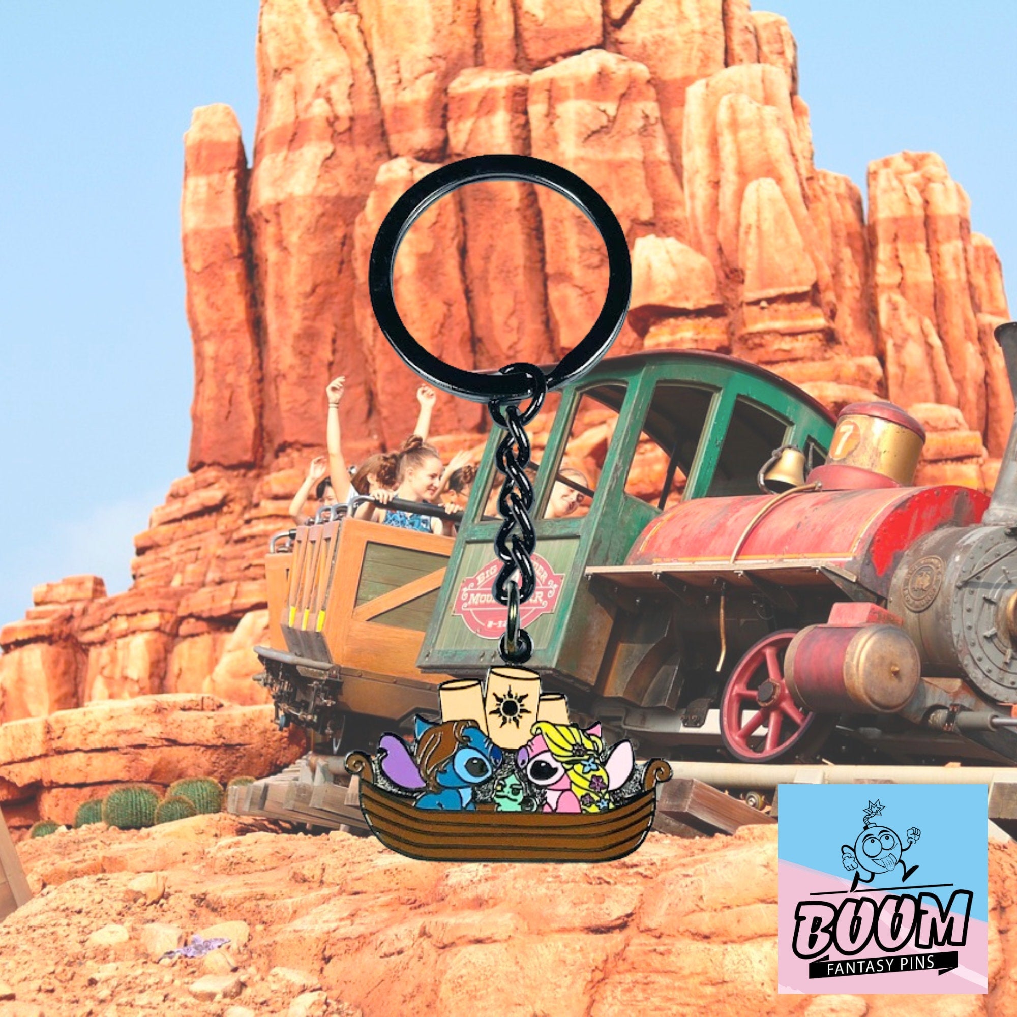 Llavero – Stitch y Ángel de Lilo &amp; Stitch – Disney Fantasy