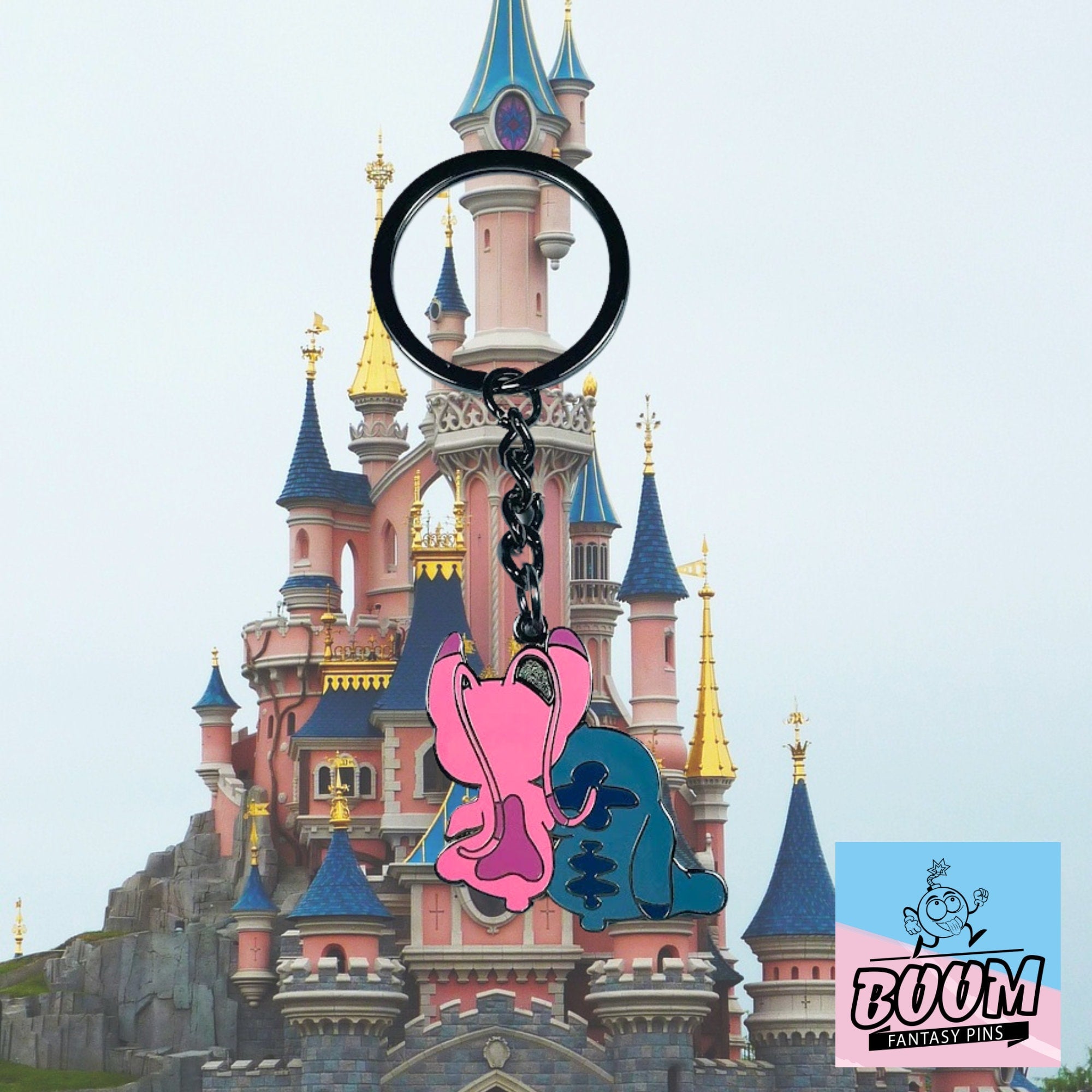 Llavero – Stitch y Ángel de Lilo &amp; Stitch – Disney Fantasy