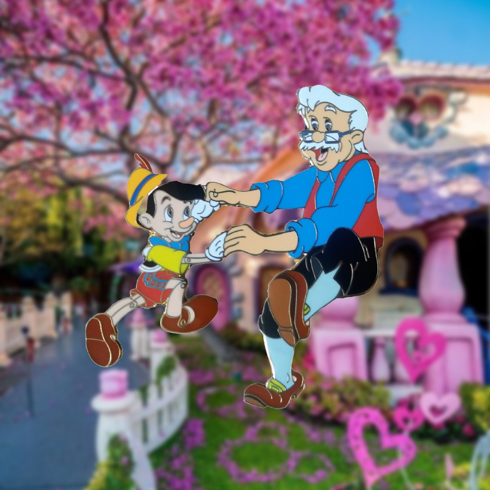 Pin's – Pinocchio et Geppetto de Pinocchio – Disney Fantasy