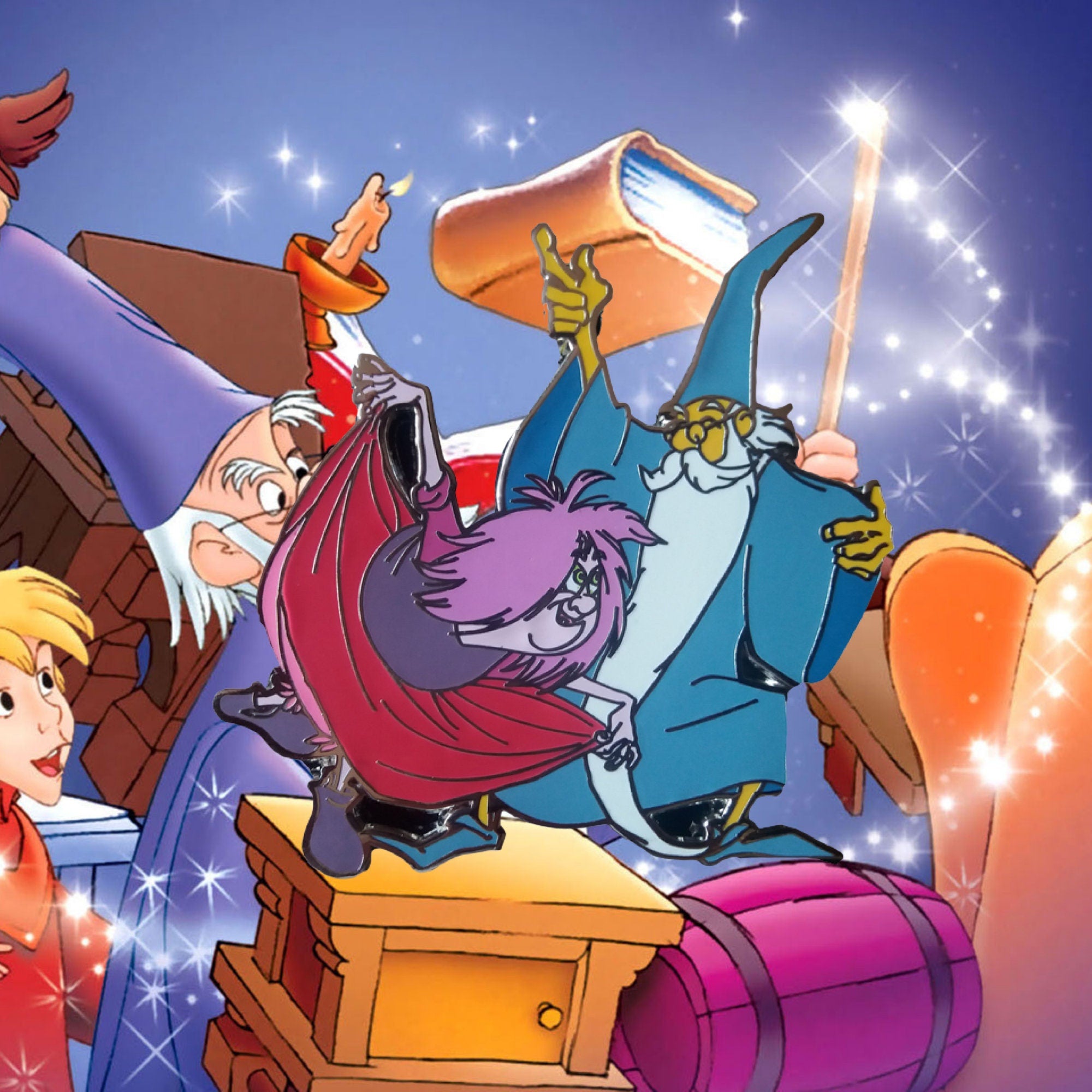 Pin's – Madame Mim et Merlin du film Merlin l'Enchanteur – Disney Fantasy