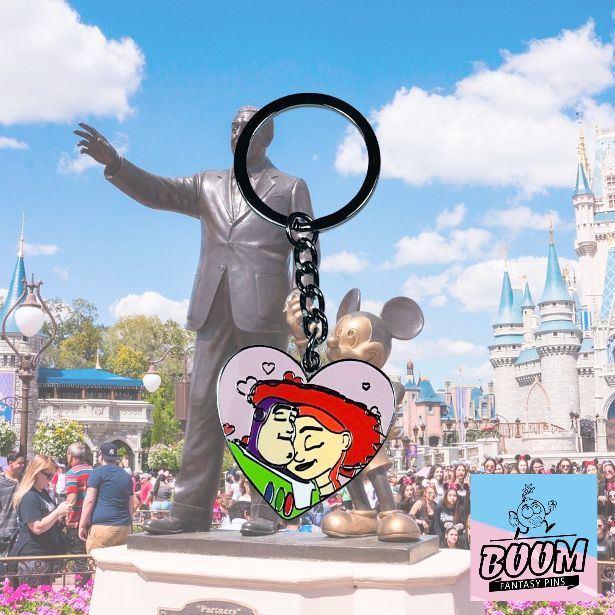 Porte-clés – Buzz l'Éclair et Jessie de Toy Story – Disney Fantasy