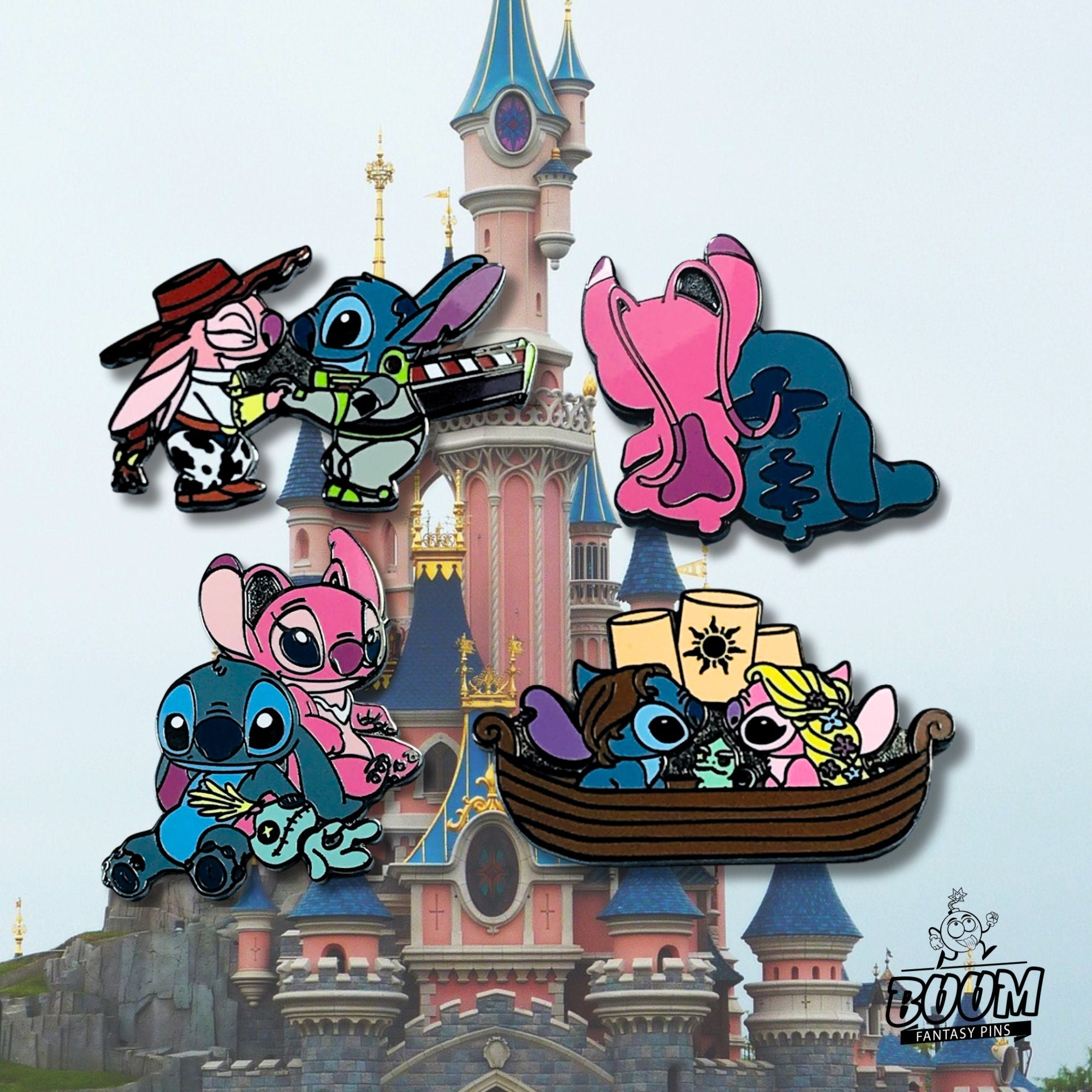 Pin – Stitch y Ángel de Lilo y Stitch – Disney Fantasy