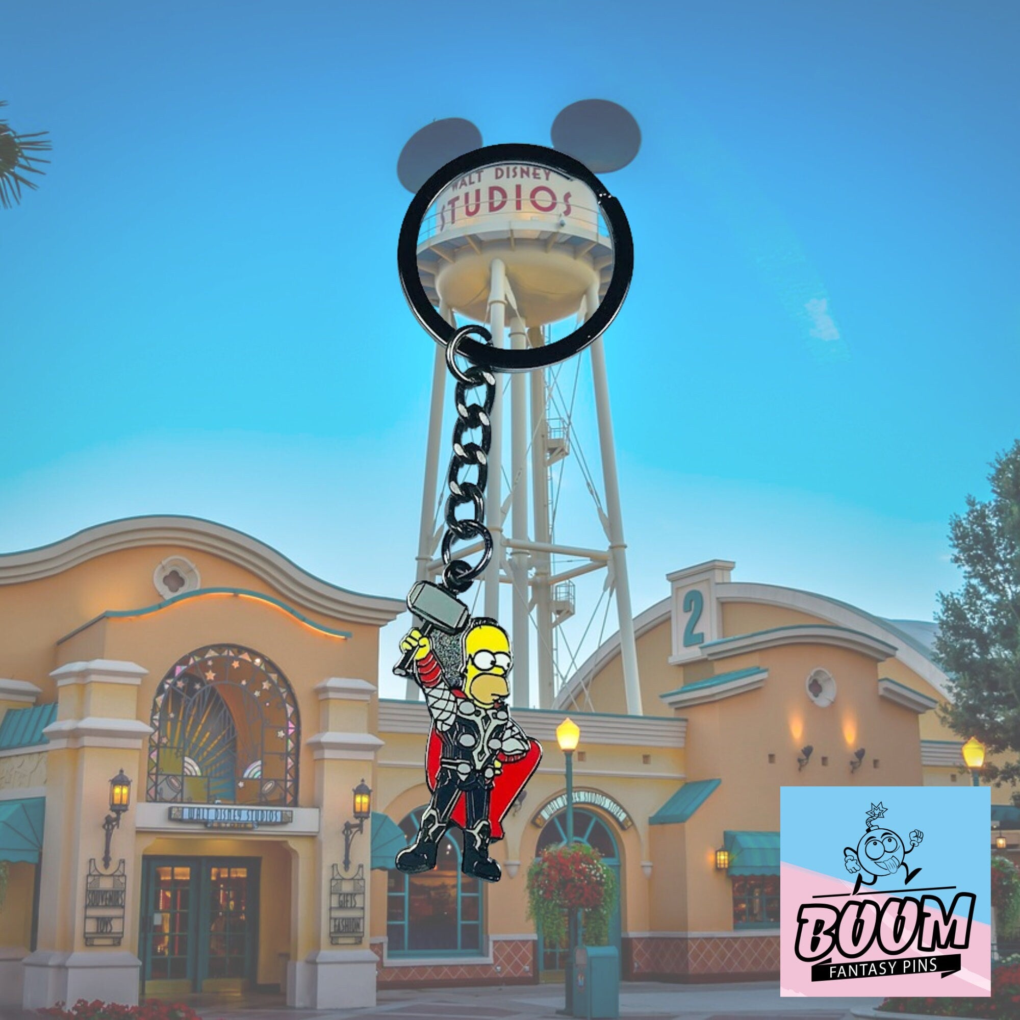 Porte-clés – Homer Simpson des Simpson – Disney Fantasy