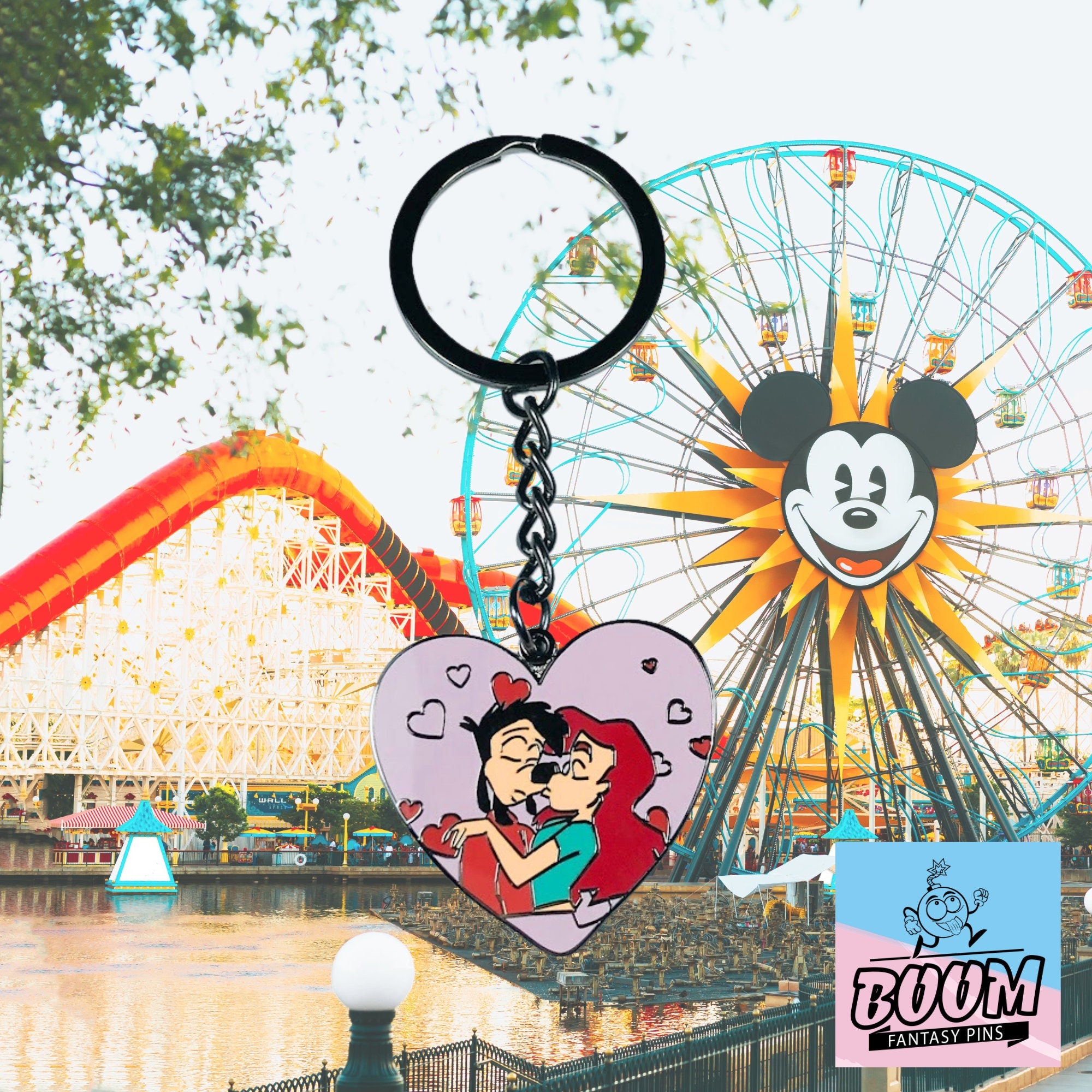 Porte-clés – Dingo et Roxanne du film Dingo et Max – Disney Fantasy