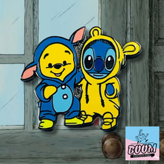Pin – Stitch de Lilo &amp; Stitch y Winnie the Pooh de Winnie the Pooh – Disney Fantasy