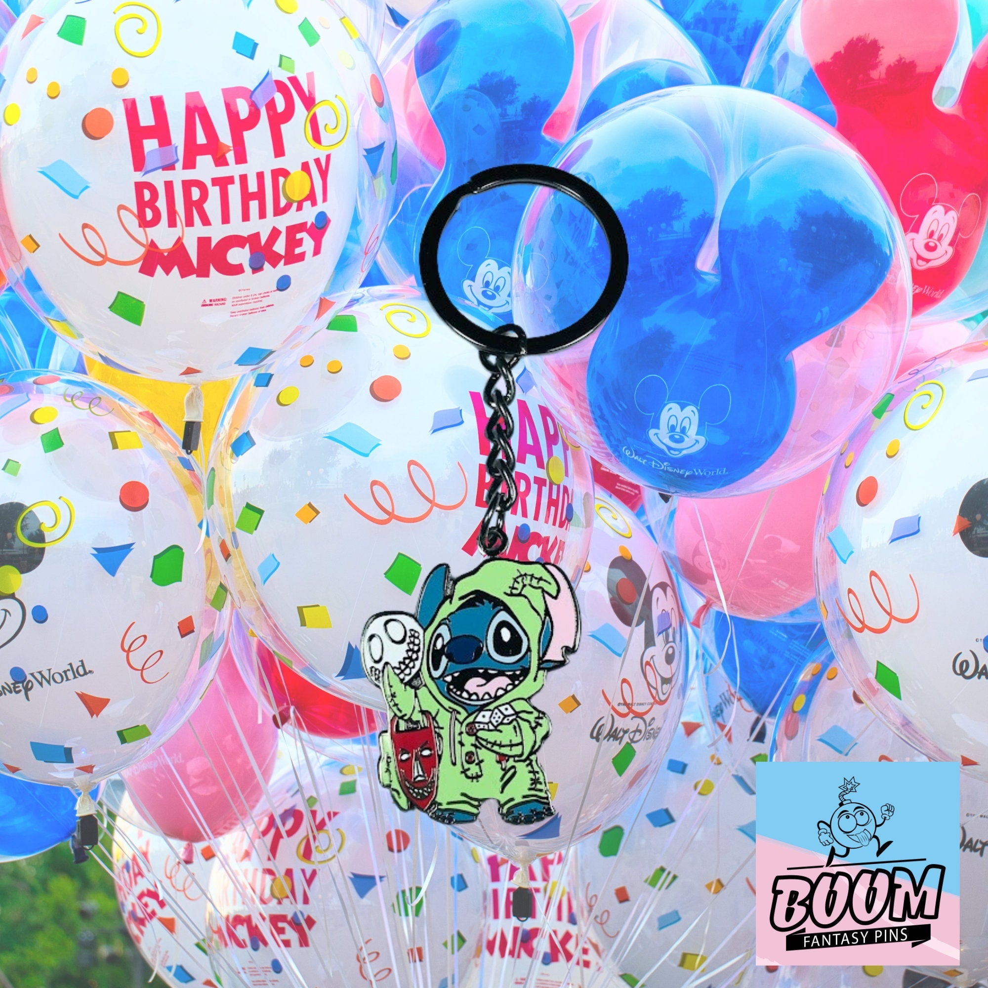 Llavero - Stitch como Oogie Boogie de Lilo &amp; Stitch - Disney Fantasy