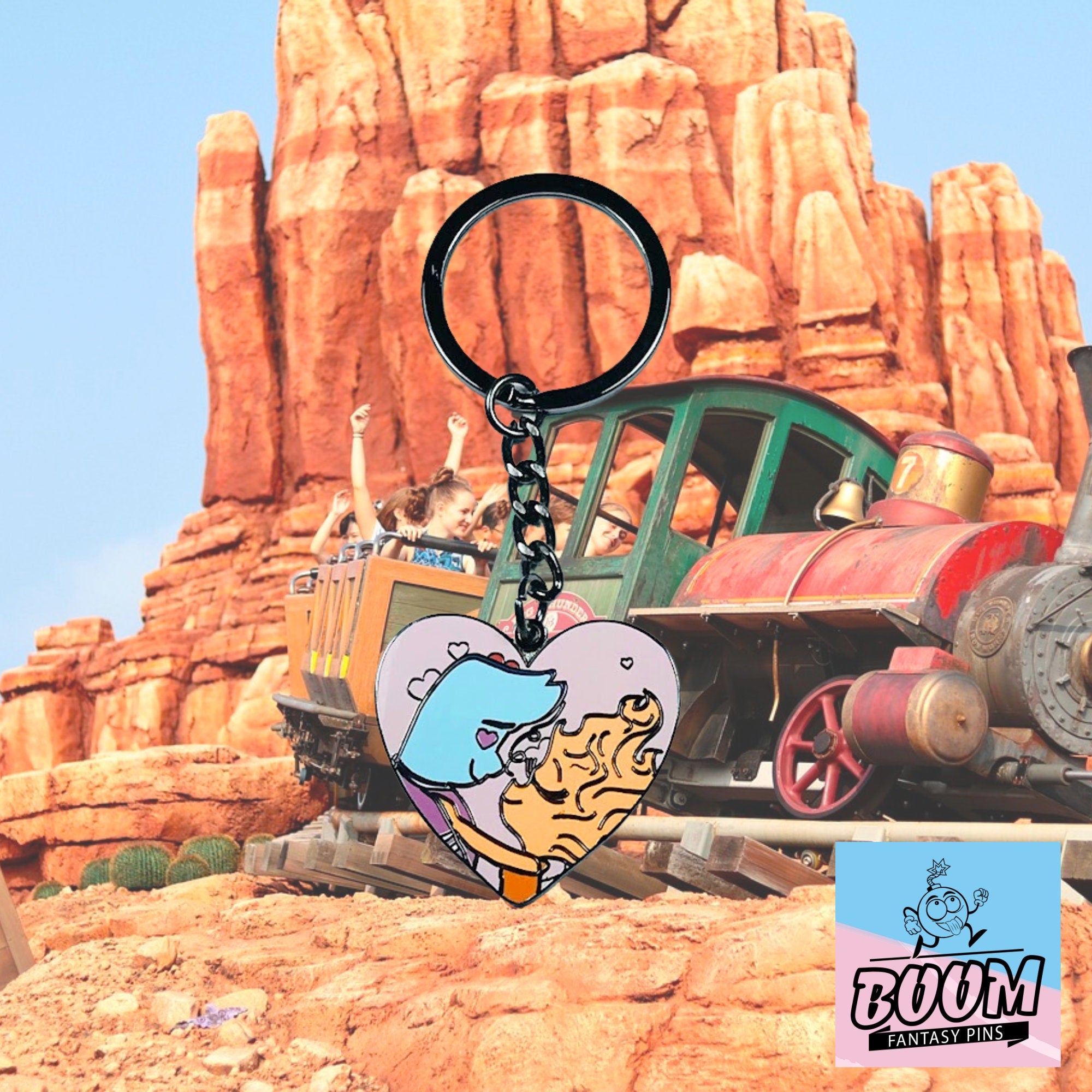 Llavero – Ember y Lake de Elemental – Disney Fantasy