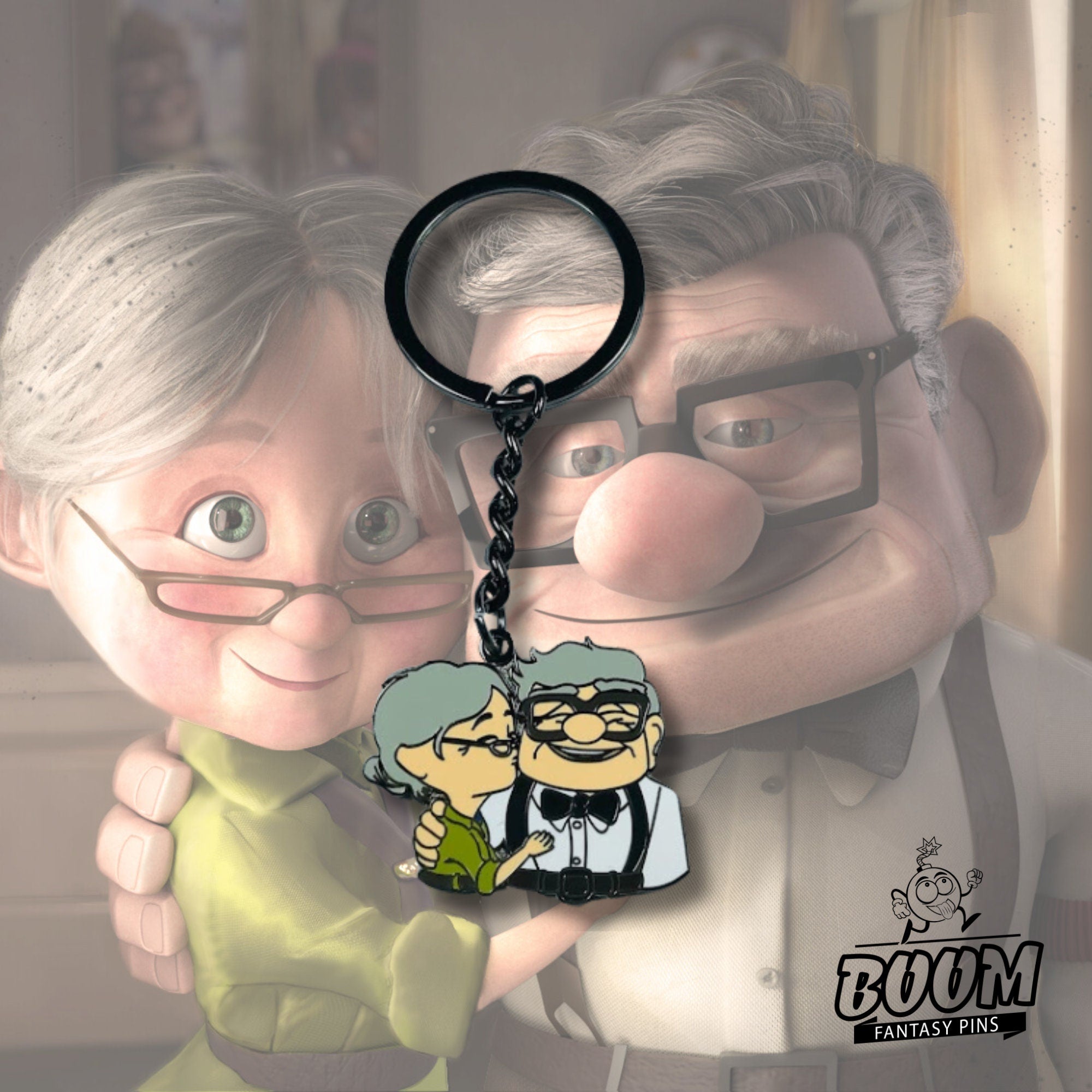 Llavero – Carl Fredricksen y Ellie Fredricksen de Up – Disney Fantasy