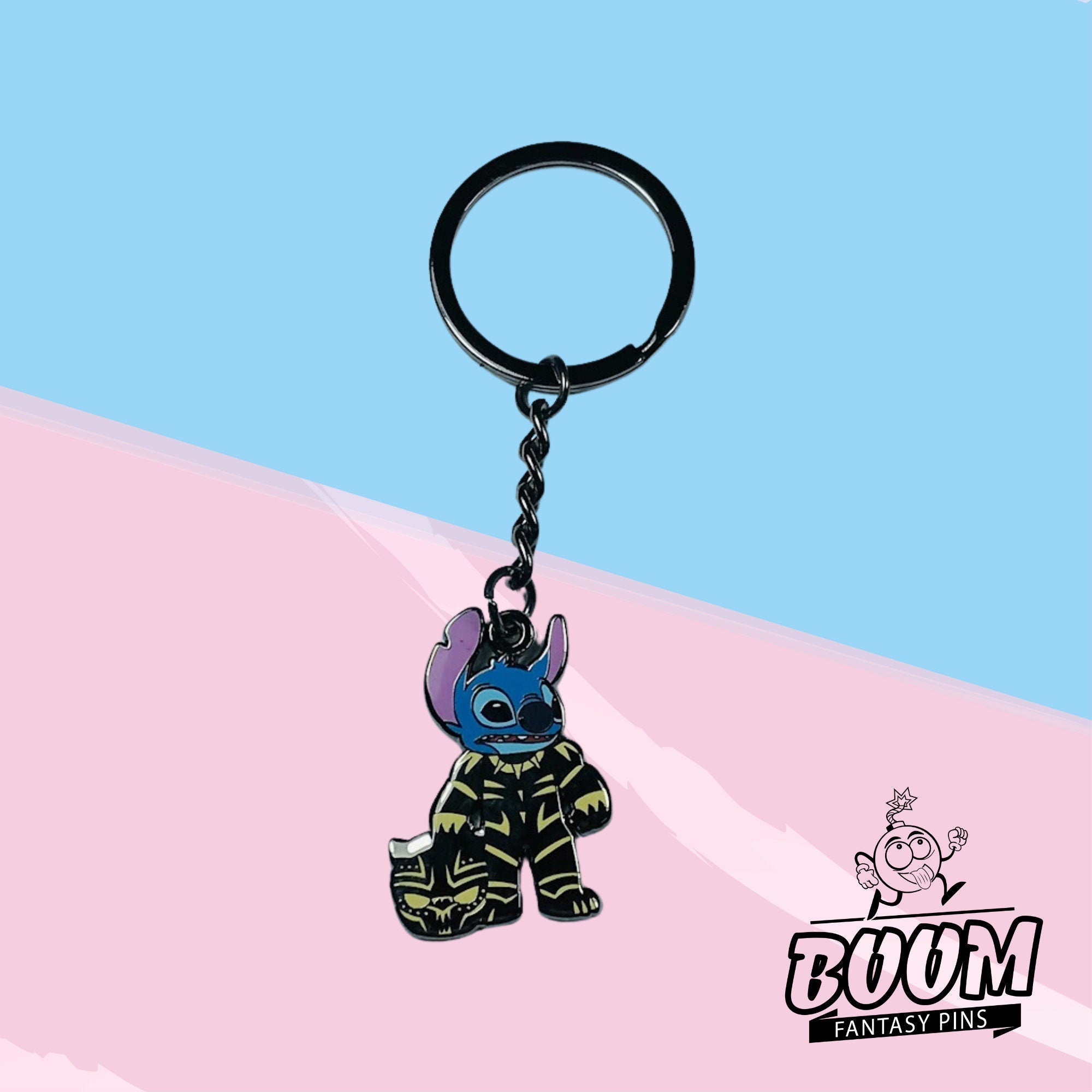 Llavero – Stitch como Pantera Negra de Lilo y Stitch – Disney Fantasy