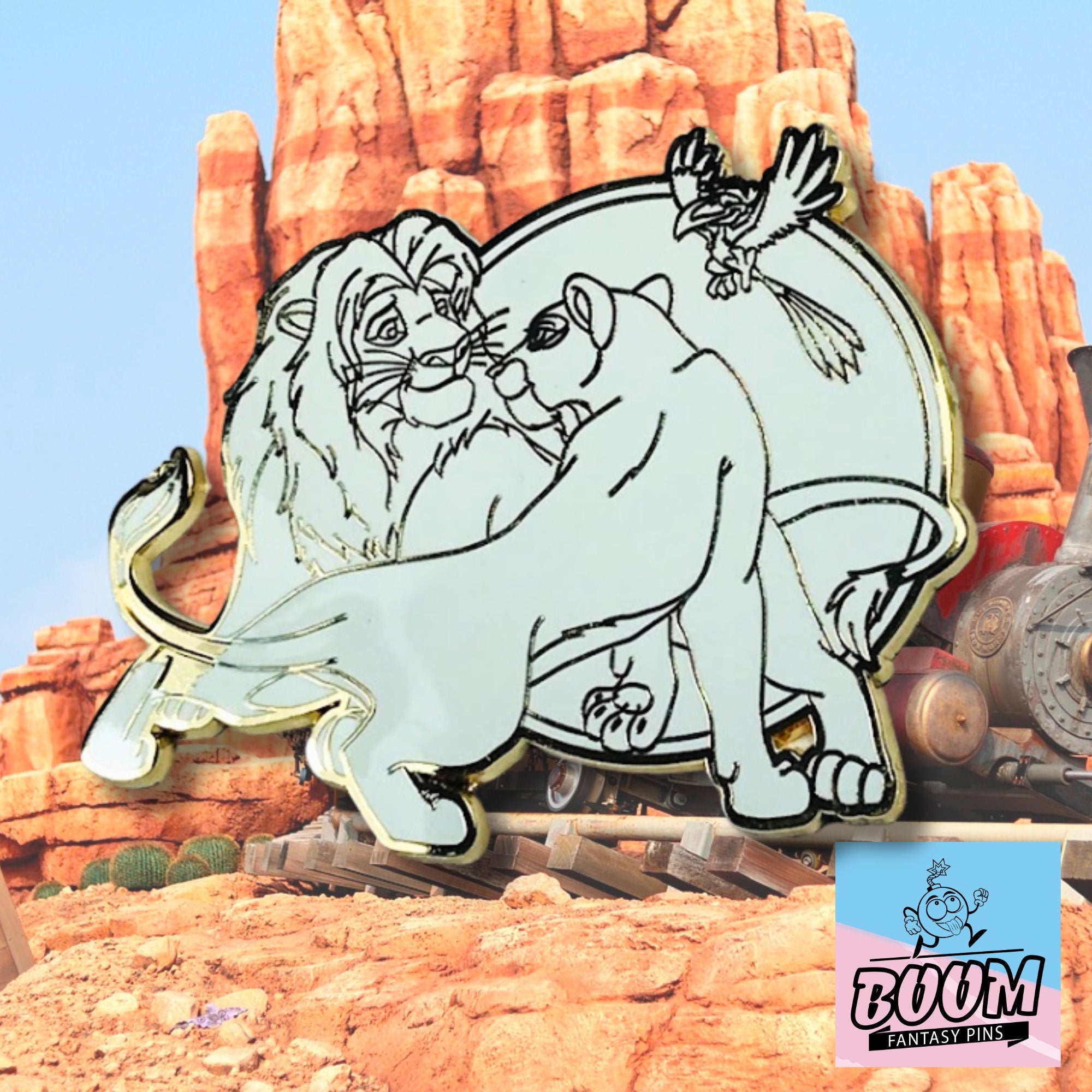Pin – Simba Nala y Zazu de El Rey León Disney Fantasy