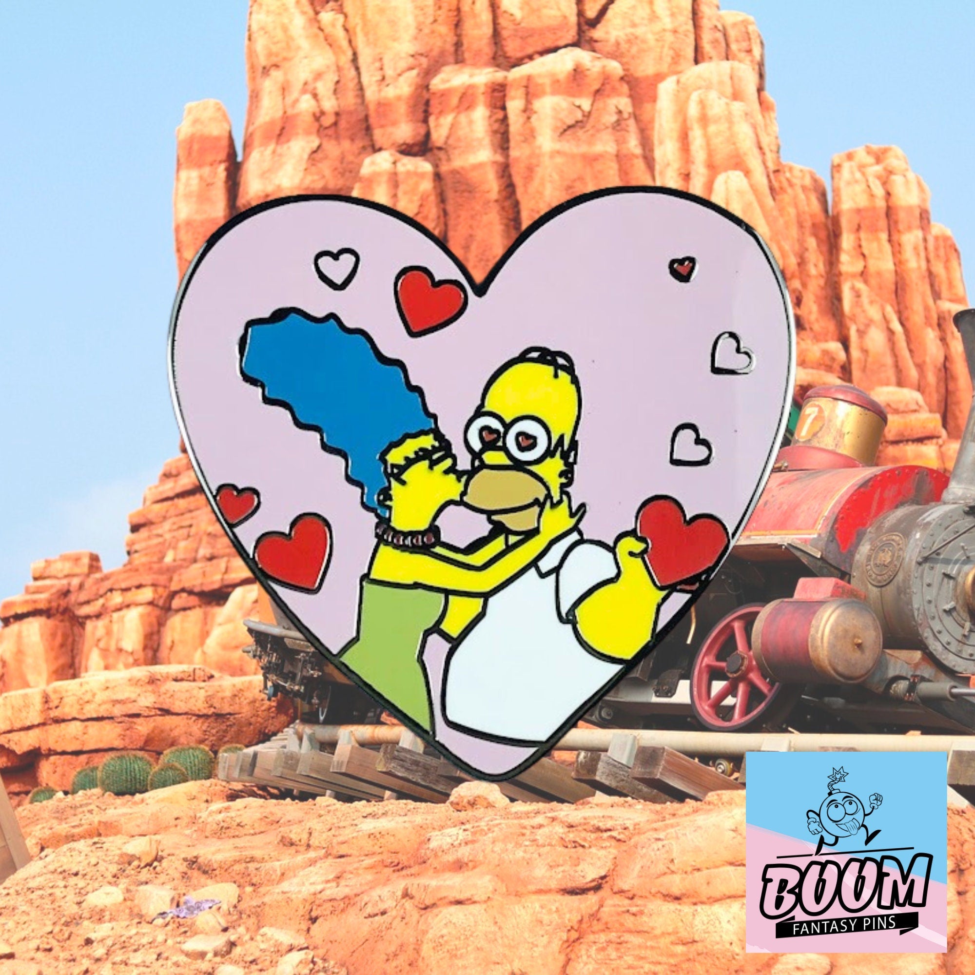 Pin – Homer Simpson y Marge Simpson de Los Simpson – Disney Fantasy
