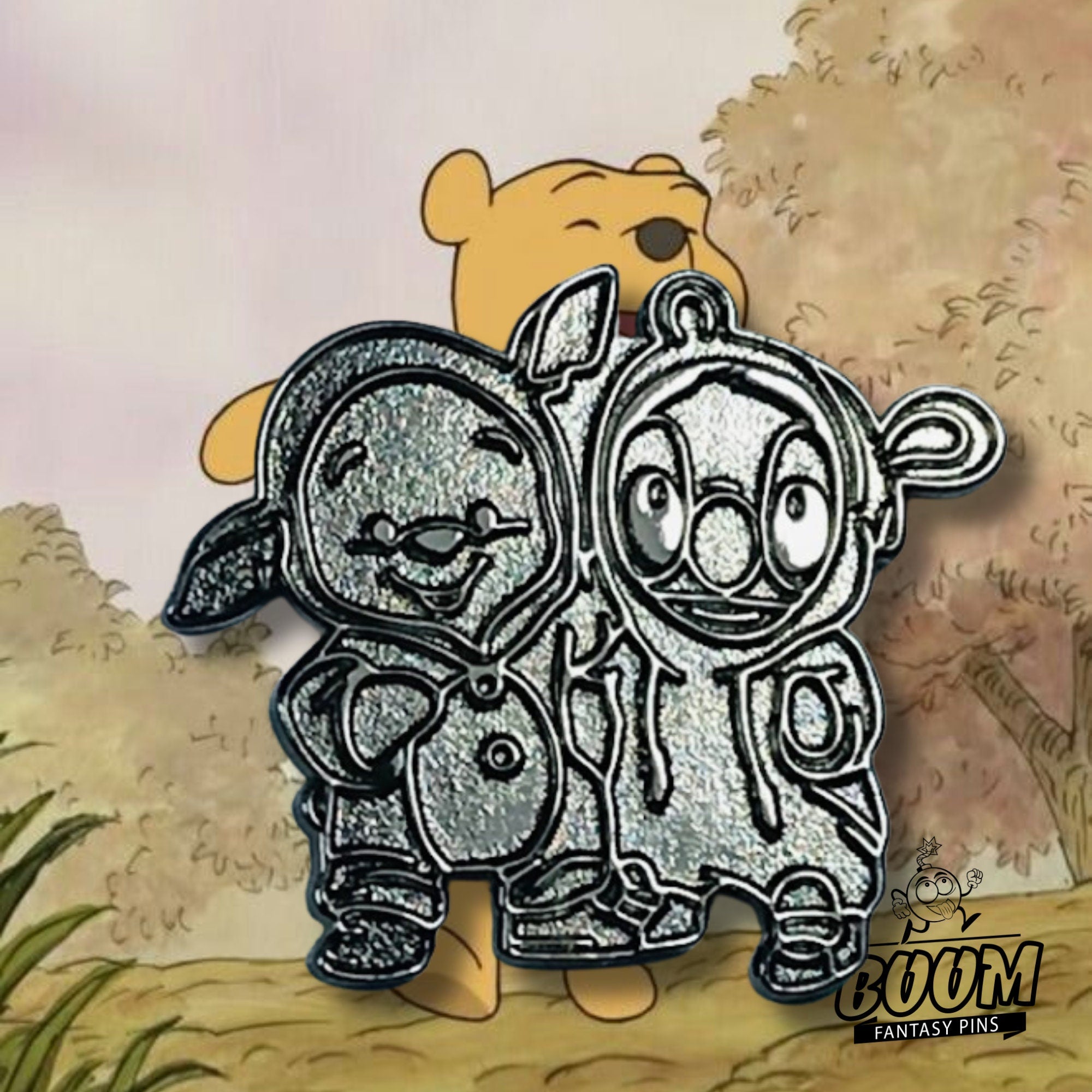 Prueba de pin - Winnie Pooh con Stitch de Lilo &amp; Stitch - Disney Fantasy