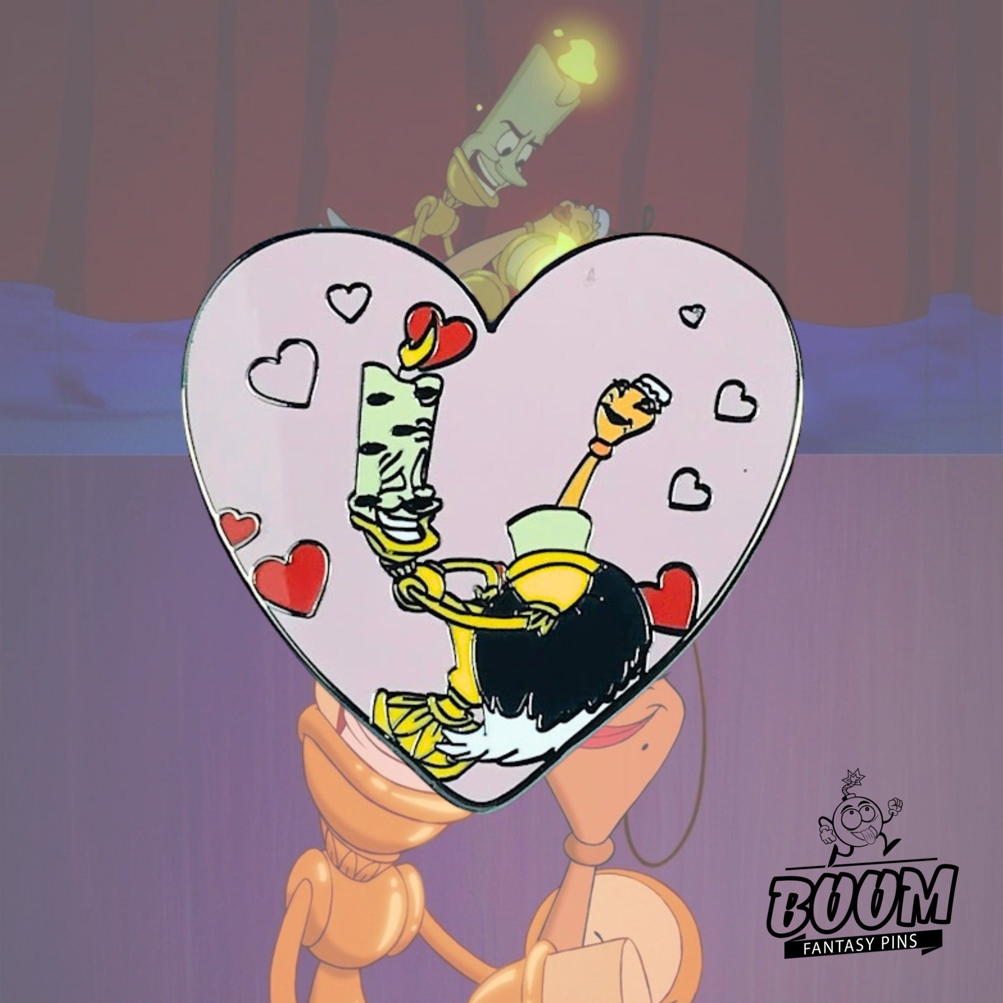 Pin's – Lumière et Babette de La Belle et la Bête – Disney Fantasy