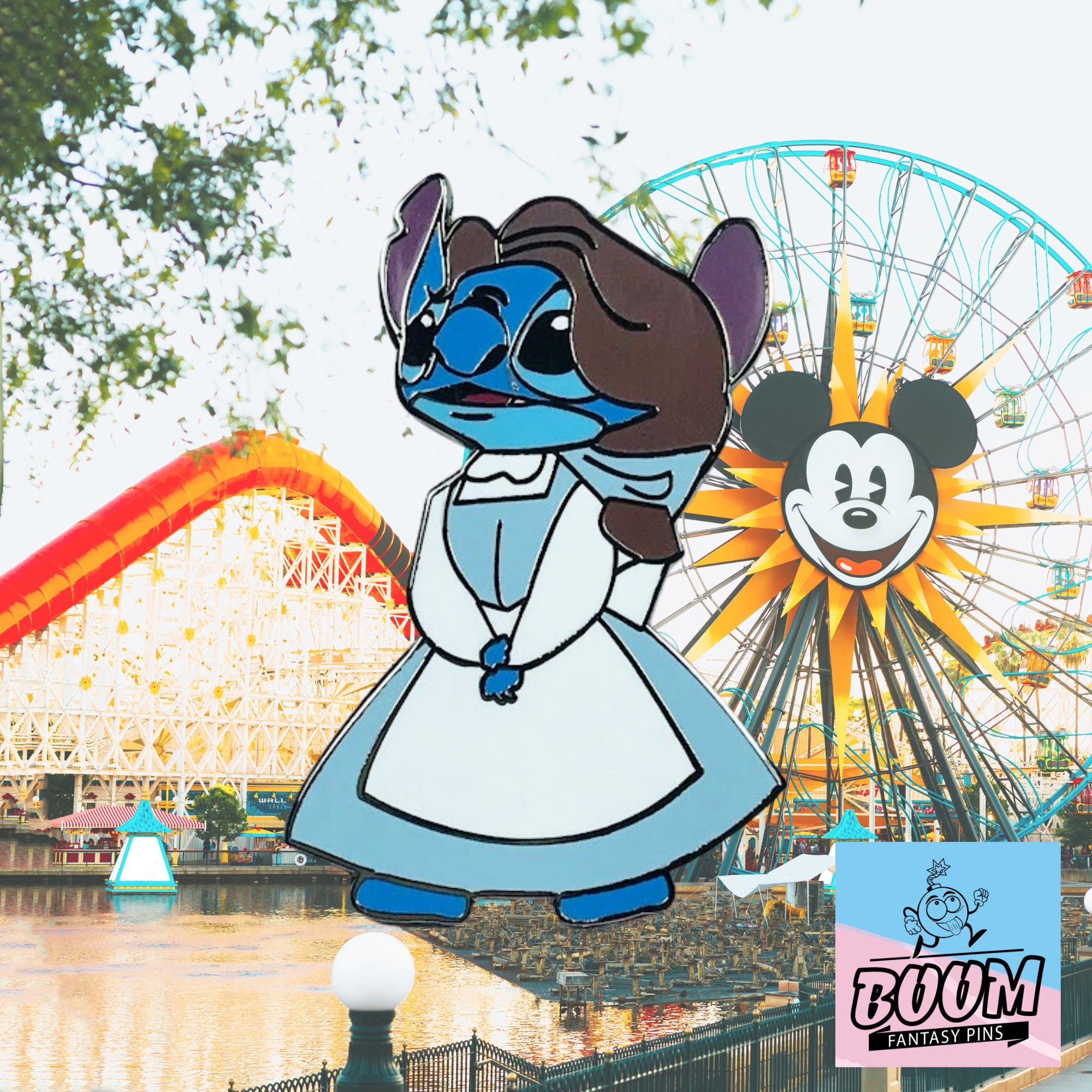 Pin – Stitch como la Princesa Bella de Lilo y Stitch – Disney Fantasy