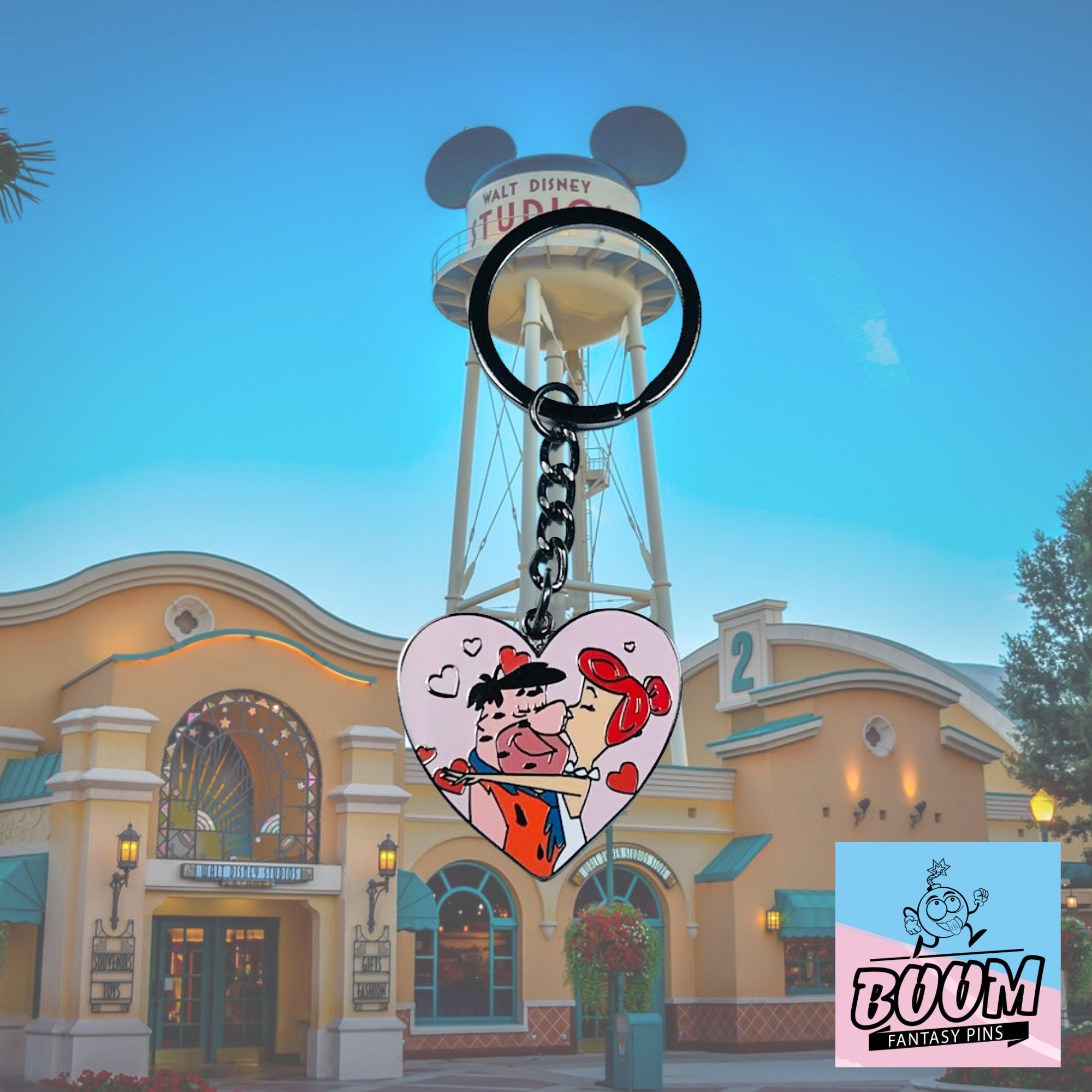 Llavero – Pedro Picapiedra y Vilma Picapiedra de Los Picapiedra – Disney Fantasy