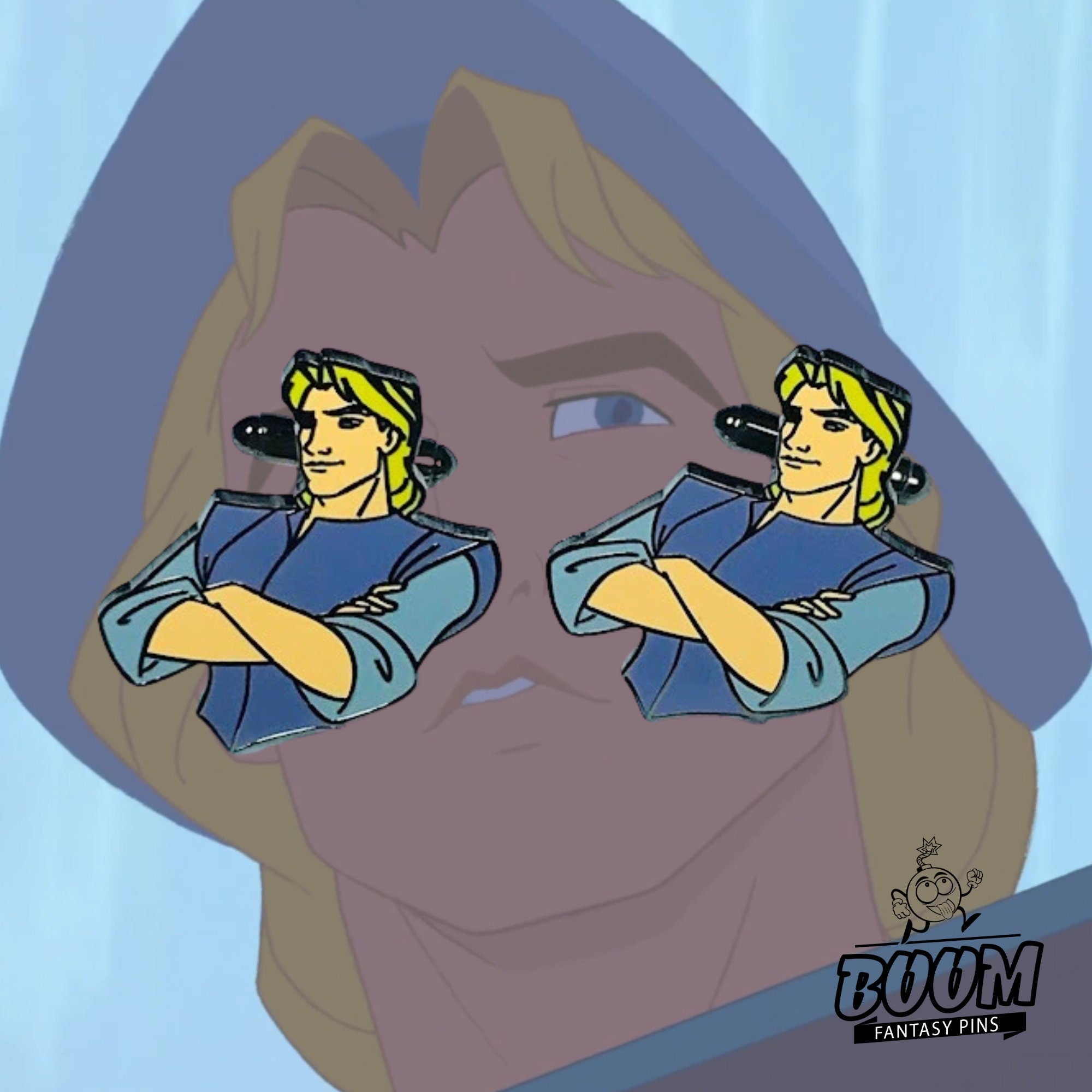 Boutons de manchette – Capitaine John Smith de Pocahontas – Disney Fantasy