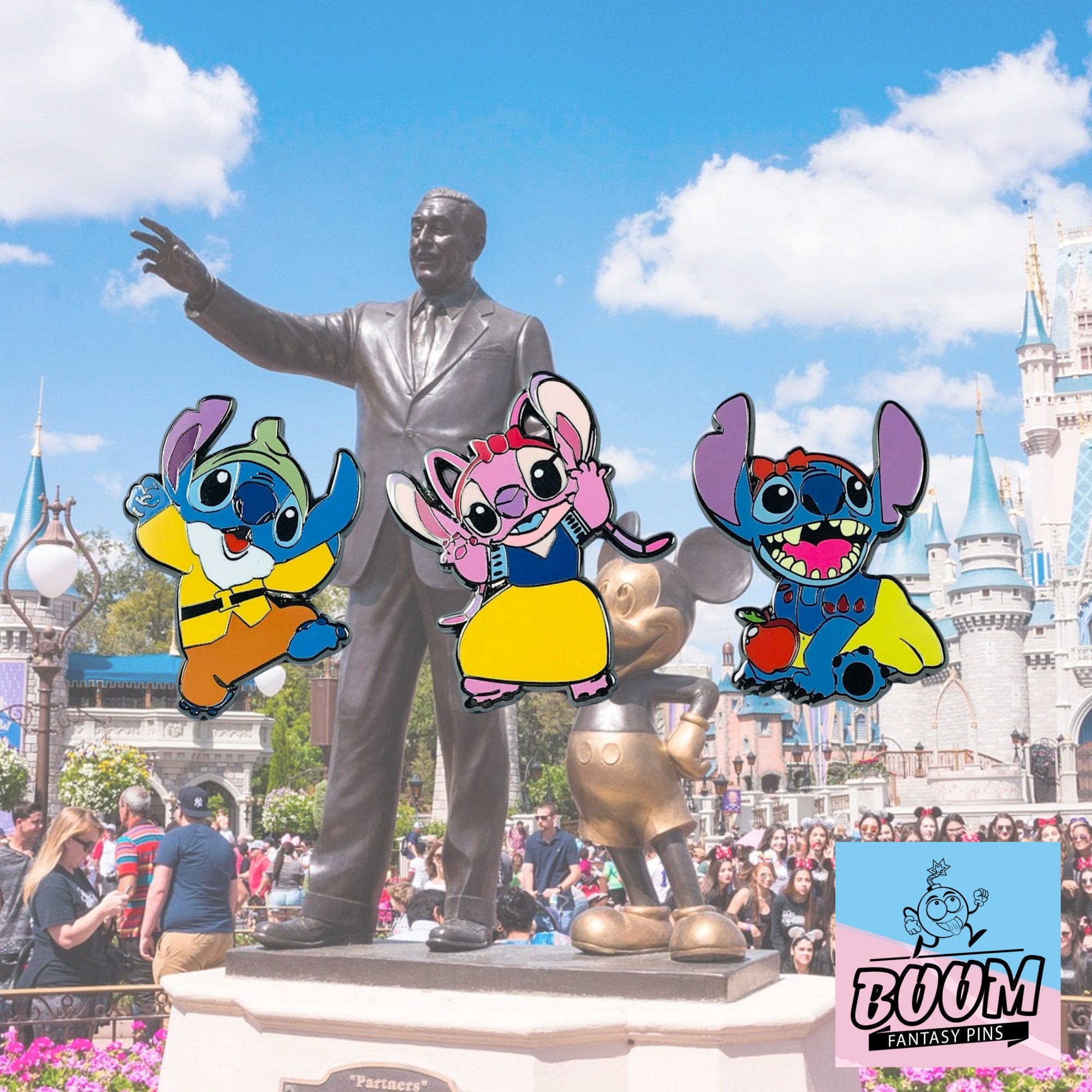 Pin – Stitch y Ángel de Lilo &amp; Stitch – Disney Fantasy