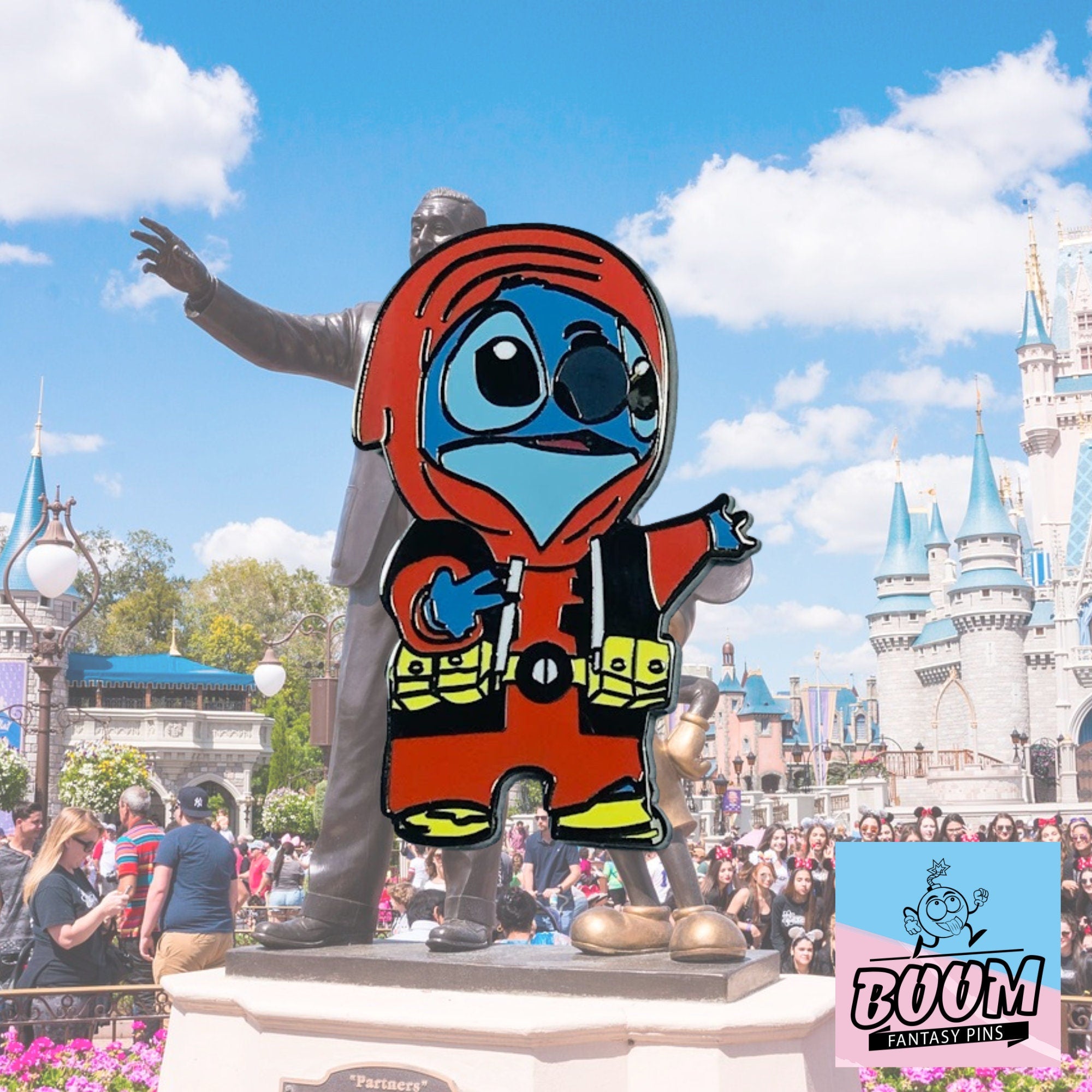 Prueba de pin: Stitch como Deadpool de Lilo &amp; Stitch - Disney Fantasy