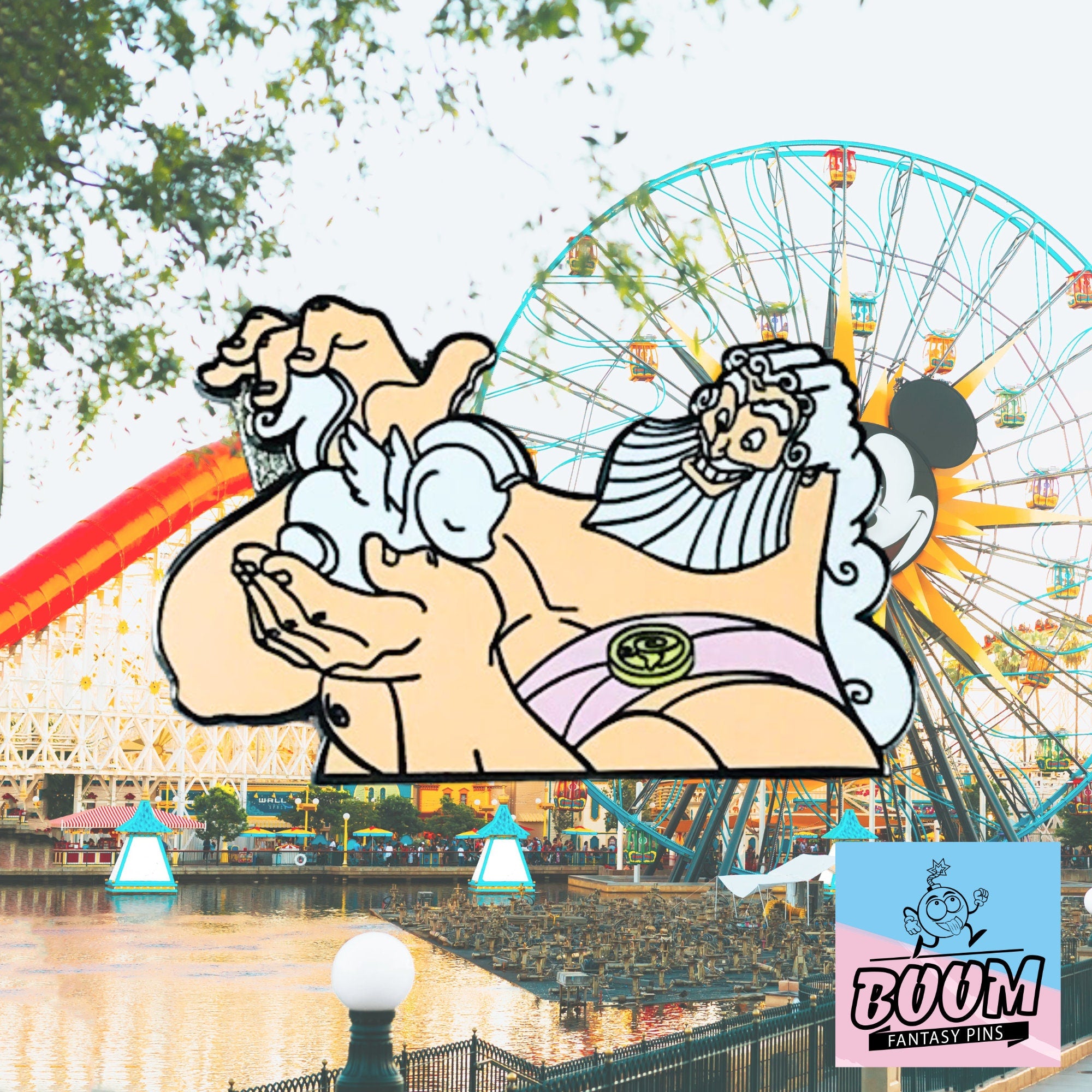 Pin – Hércules, Zeus y Pegaso de Hércules – Disney Fantasy