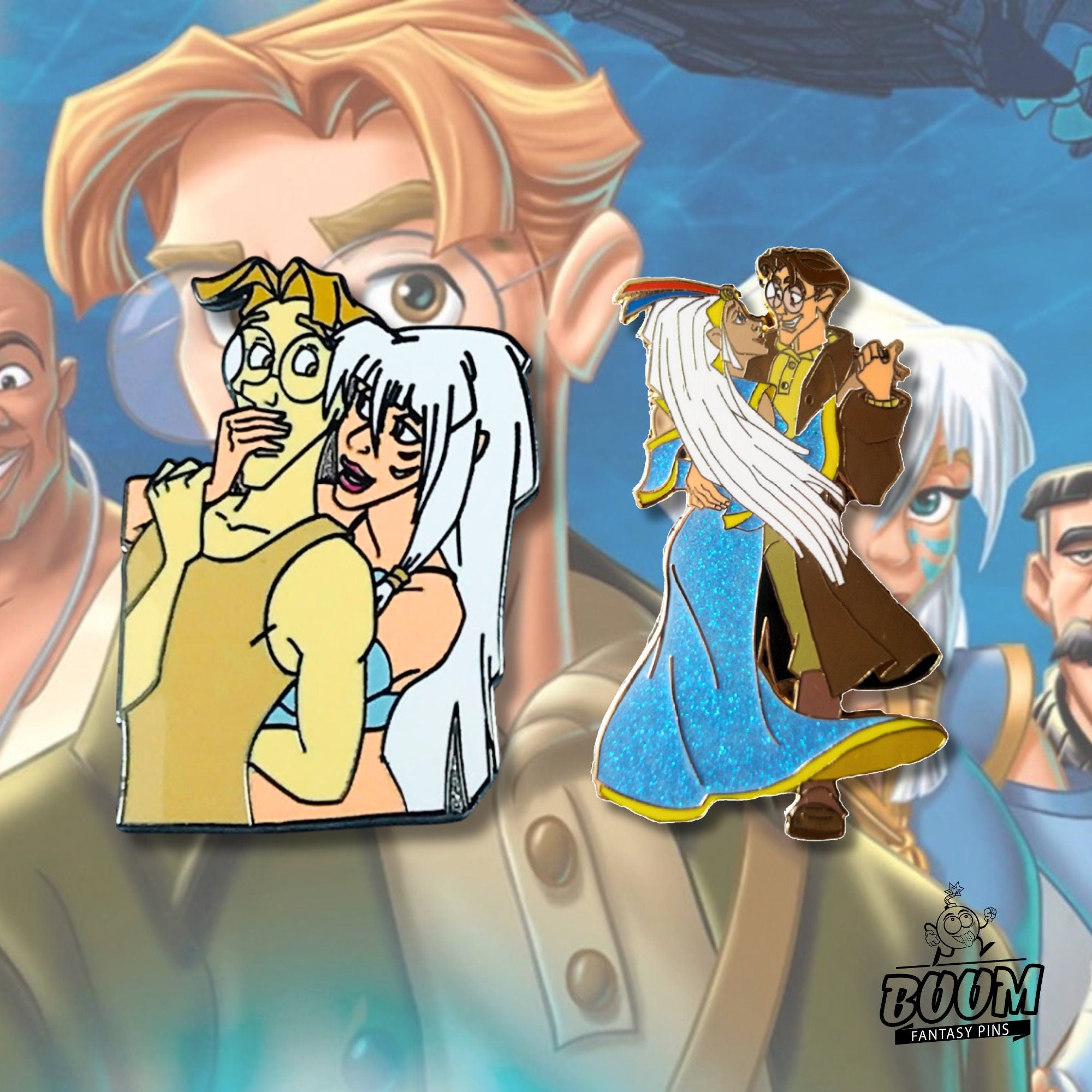 Pin – Milo Thatch and Kida Nedakh from Atlantis The Lost Empire – Disney Fantasy