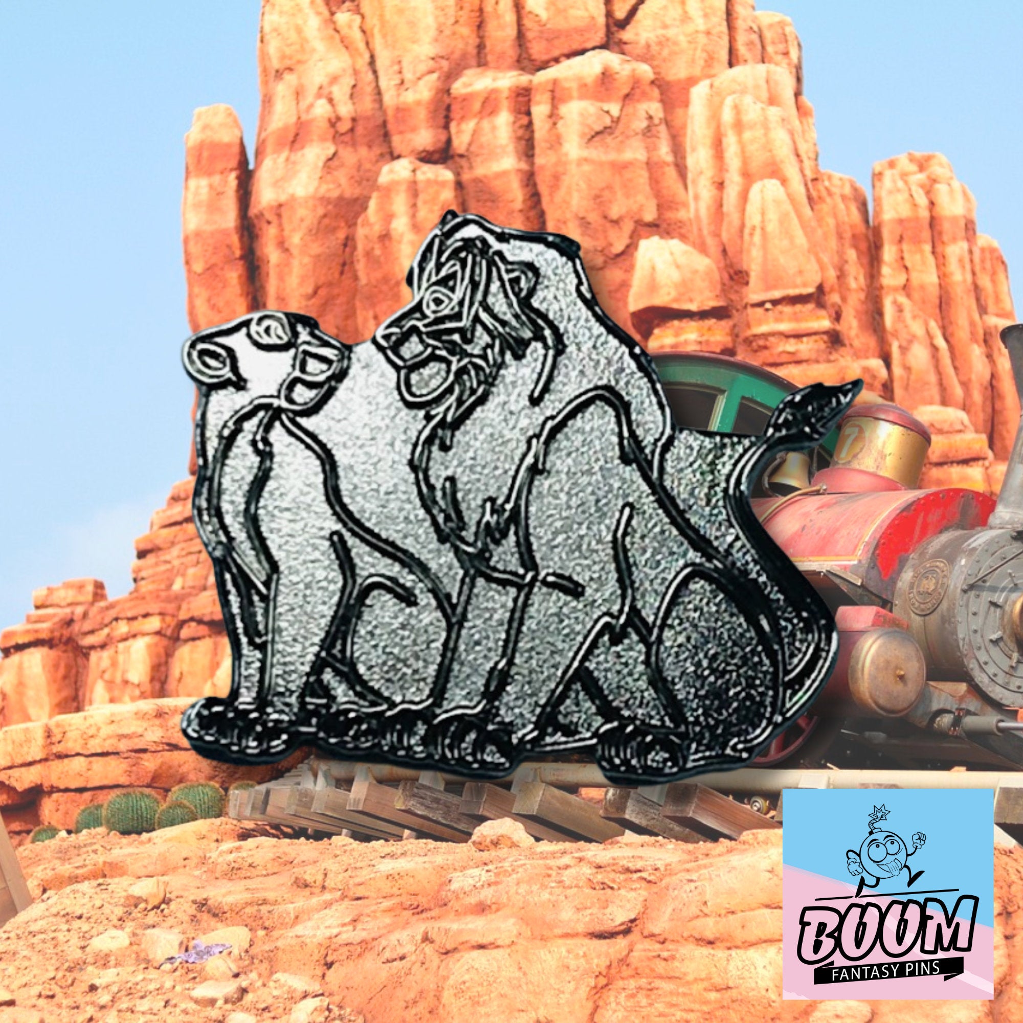 Pin – Simba y Nala de El Rey León – Disney Fantasy