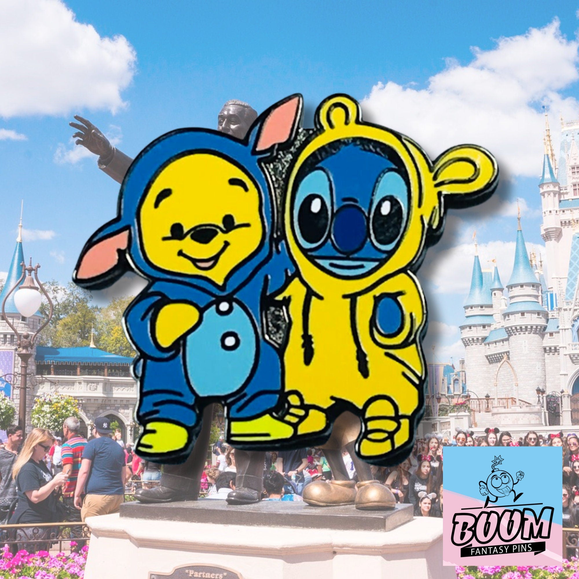 Pin – Stitch de Lilo &amp; Stitch y Winnie the Pooh de Winnie the Pooh – Disney Fantasy
