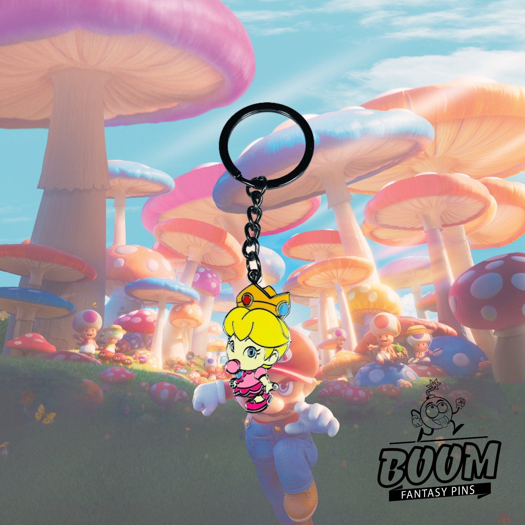 Keychain – Baby Princess Peach from Mario Bros – Disney Fantasy