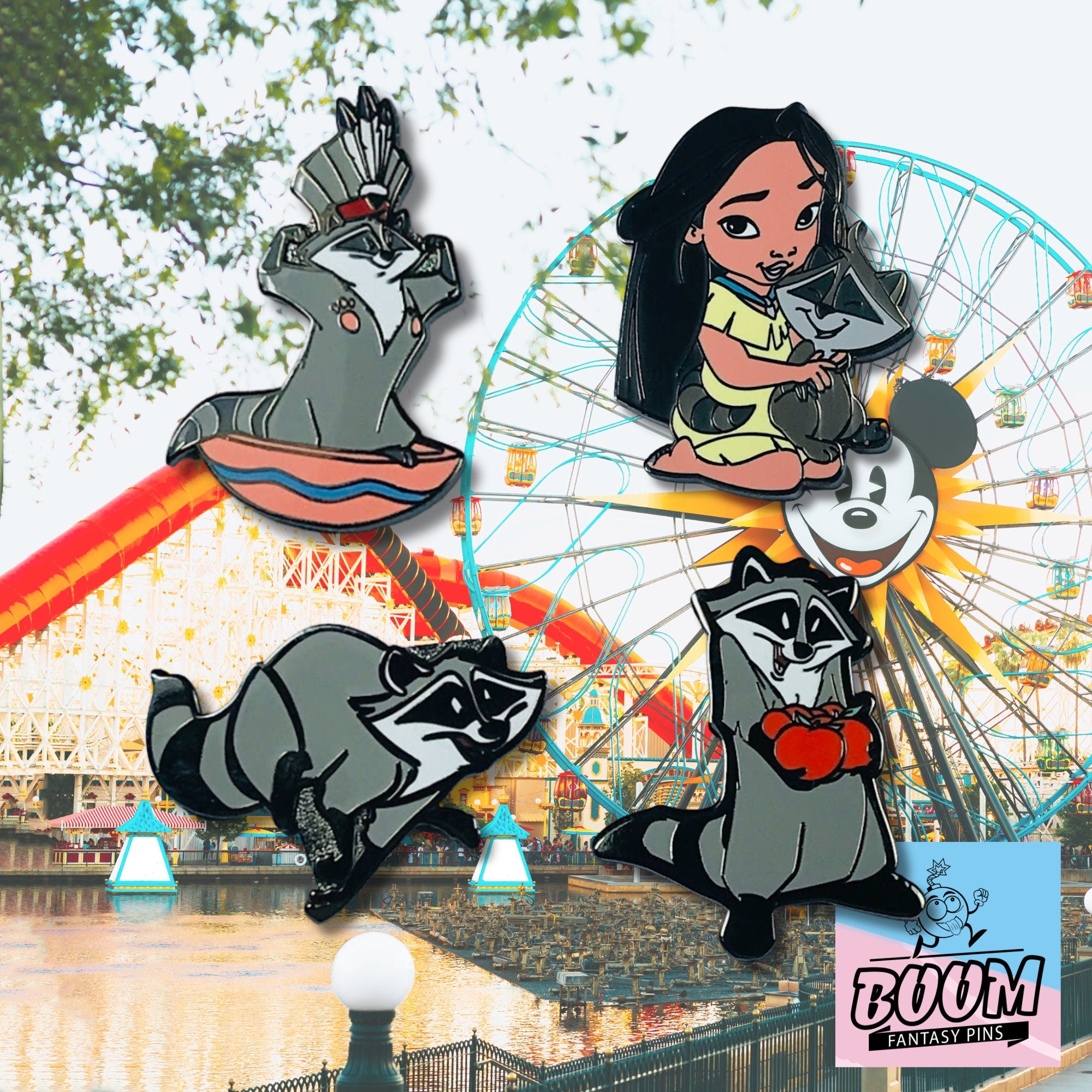 Pin – Pocahontas y Meeko de Pocahontas – Disney Fantasy