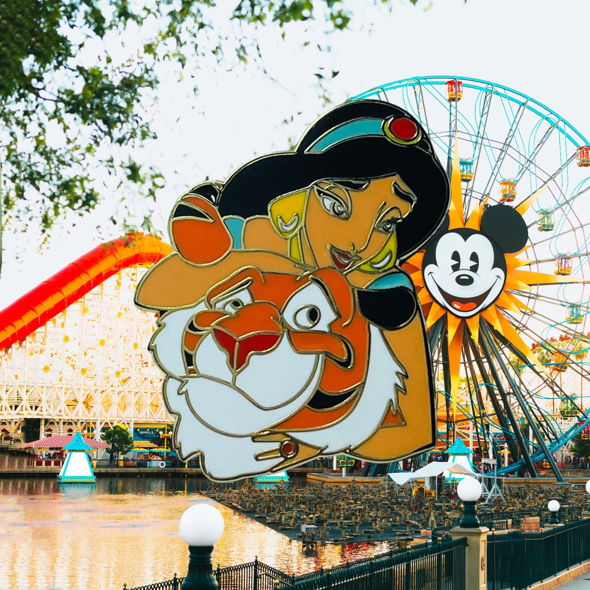 Pin – Rajah y la Princesa Jasmine de Aladdin – Disney Fantasy