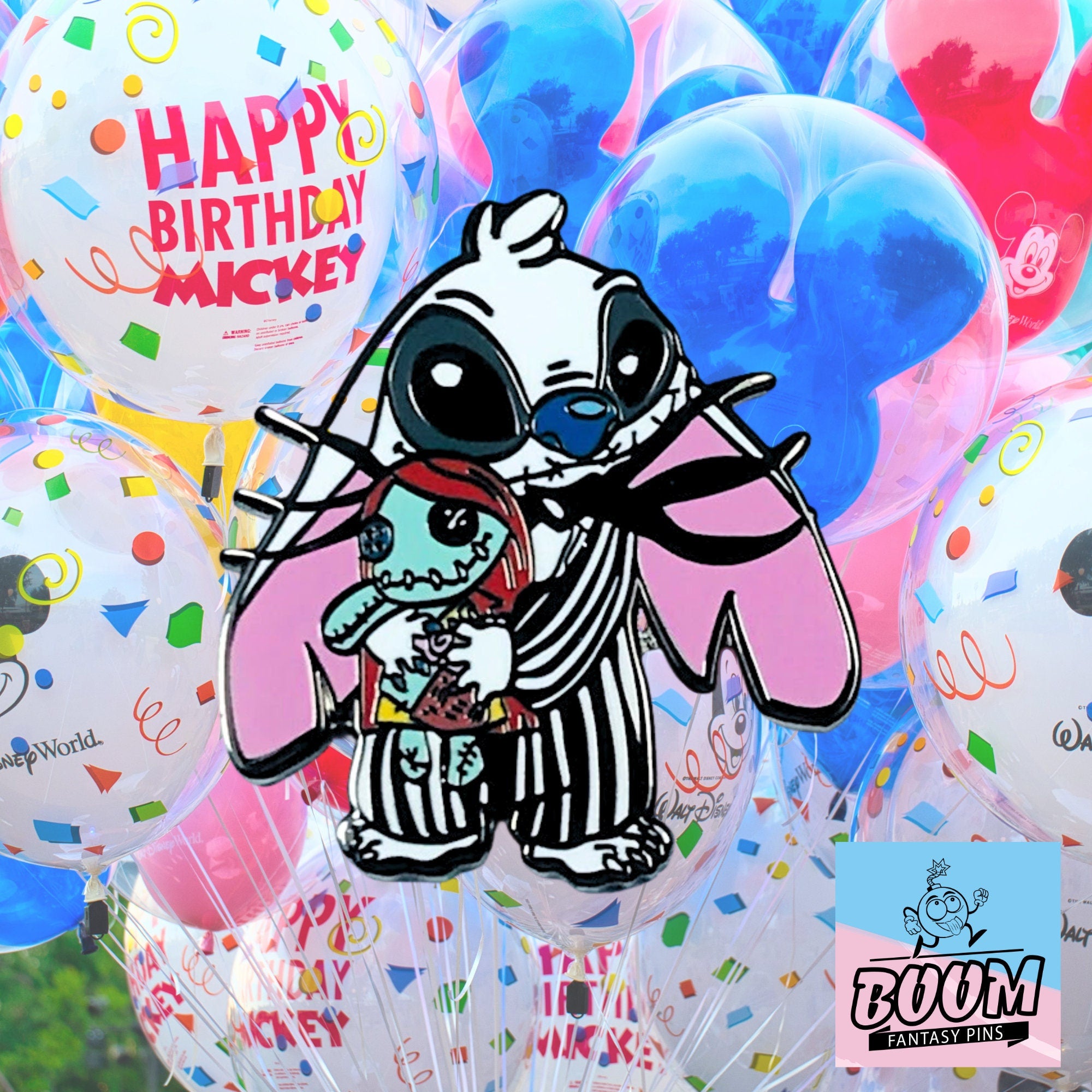 Pin – Stitch como Jack Skellington de Lilo &amp; Stitch y Pesadilla antes de Navidad – Disney Fantasy