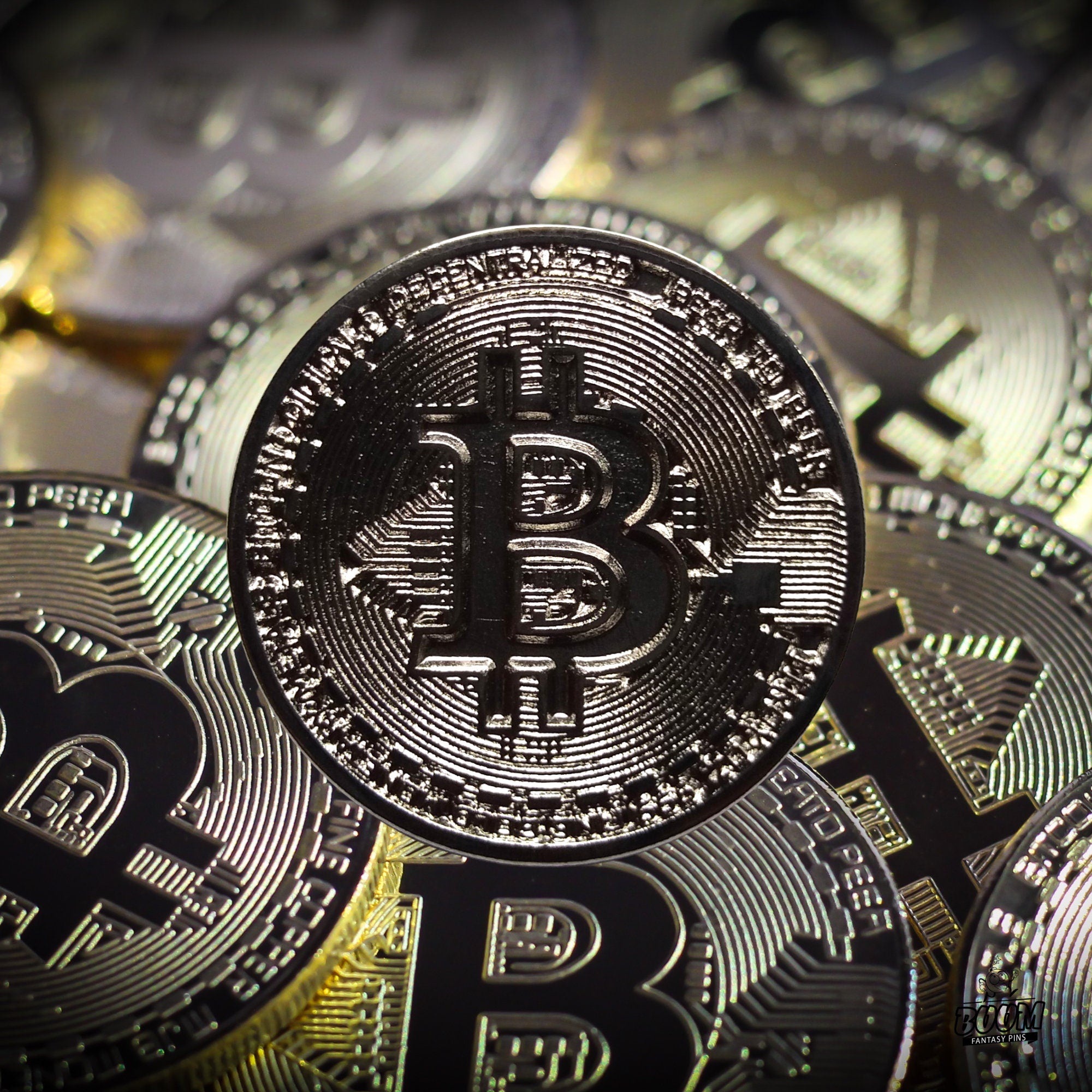 Pin – Protocolo Bitcoin de Criptomoneda – Moneda Digital Bitcoin Coleccionable