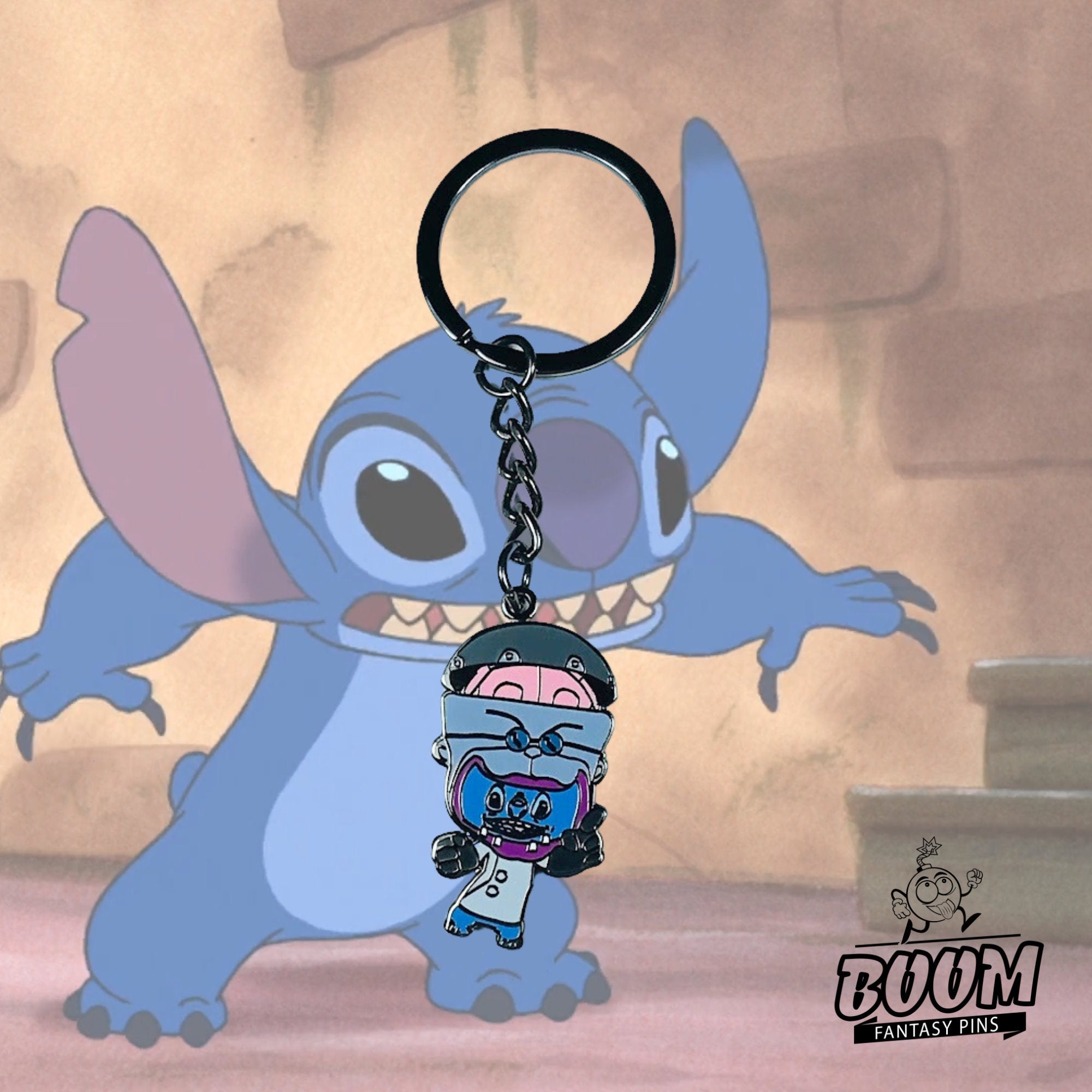 Porte-clés – Stitch de l'expérience 626 en Dr Finkelstein de Lilo &amp; Stitch – Disney Fantasy