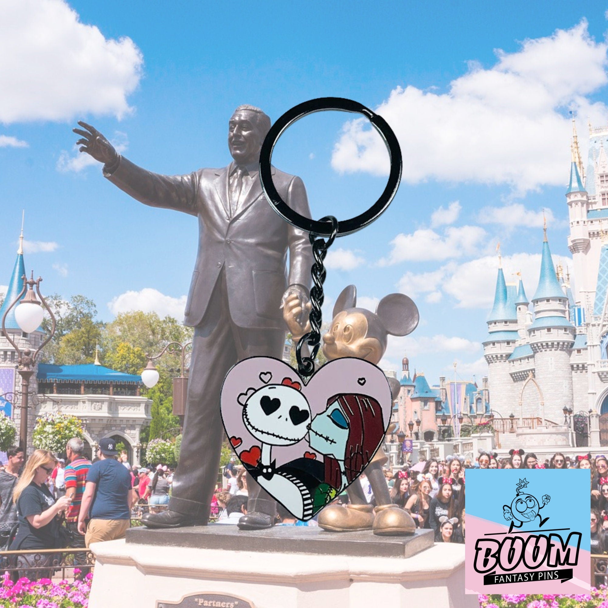 Keychain – Jack Skellington and Sally from The Nightmare Before Christmas – Disney Fantasy