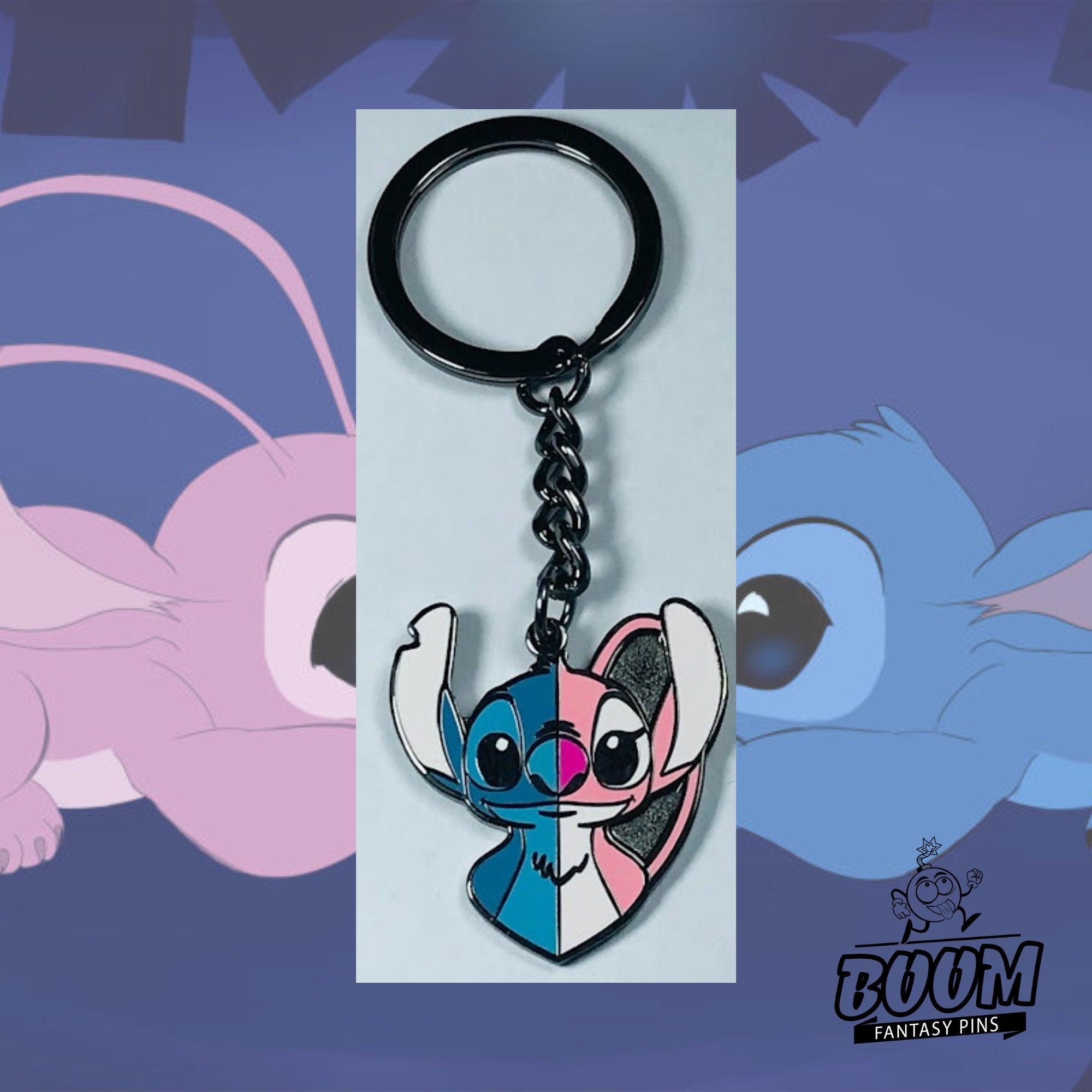 Llavero – Stitch y Ángel de Lilo &amp; Stitch – Disney Fantasy