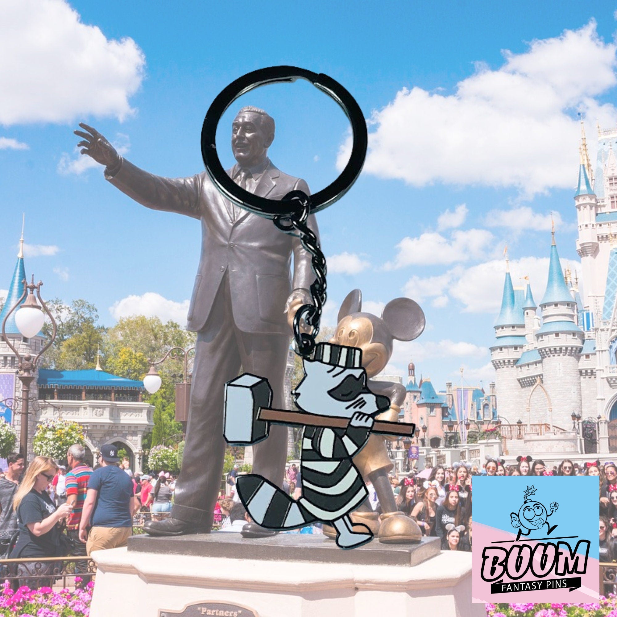 Porte-clés – Raton laveur récurrent de Robin des Bois – Disney Fantasy