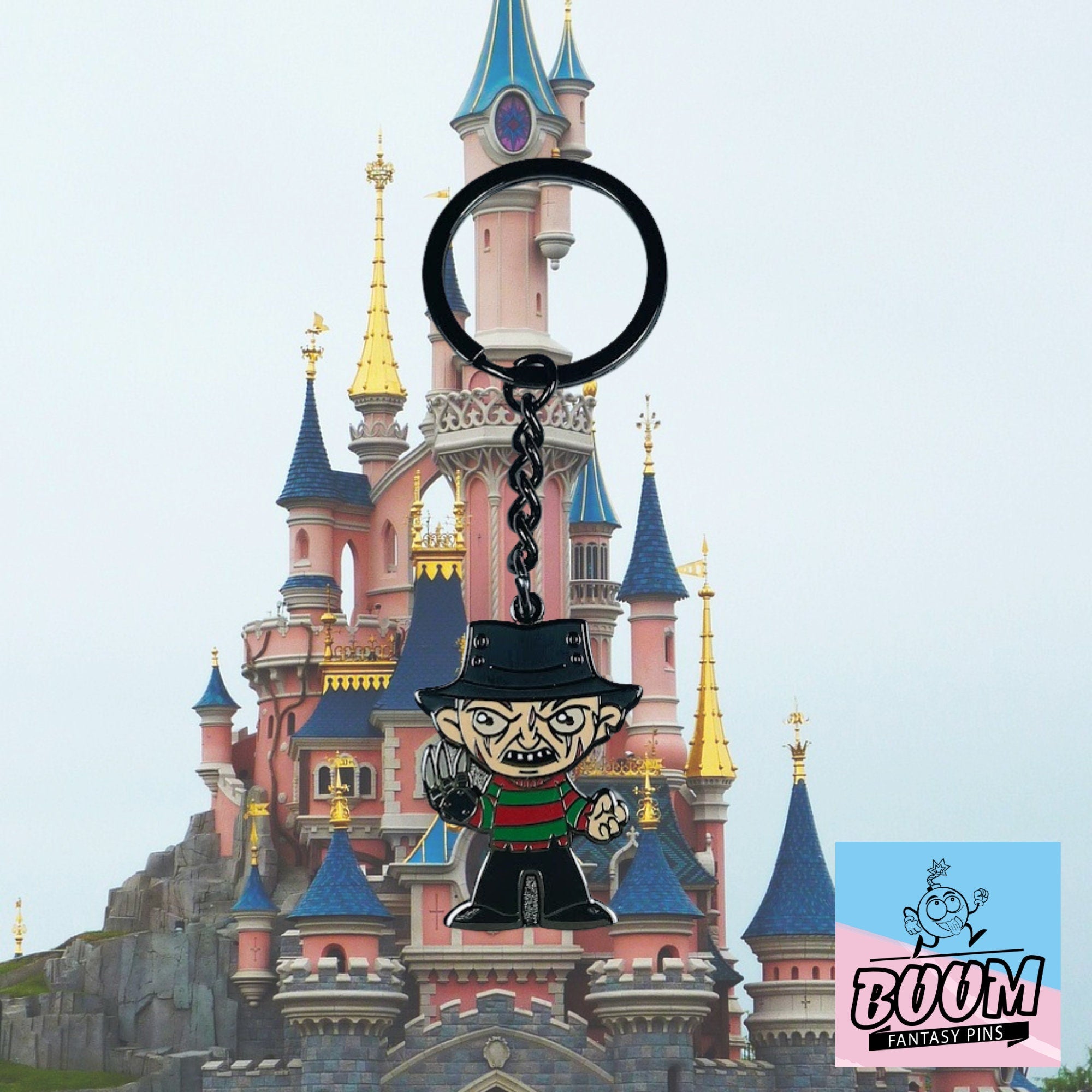 Porte-clés – Freddy Krueger du film « Les Griffes de la nuit » de Wes Craven – Franchise « Les Griffes de la nuit »