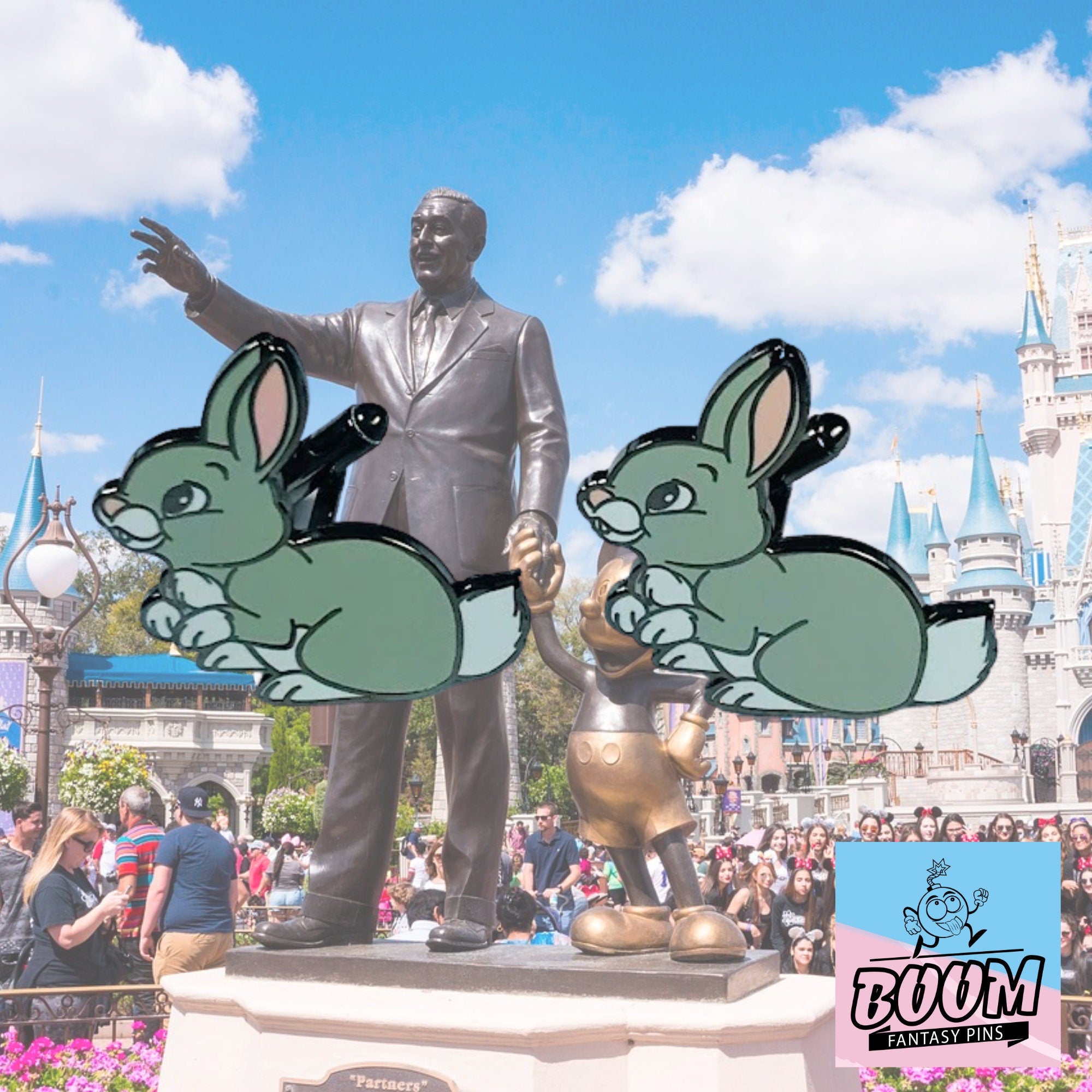 Boutons de manchette – Lapin de Blanche-Neige et les Sept Nains – Disney Fantasy