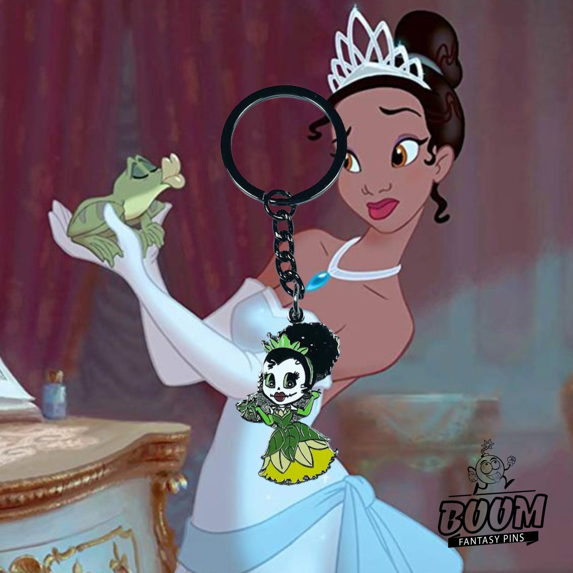 Llavero – Tiana y el Sapo de La Princesa y el Sapo – Disney Fantasy