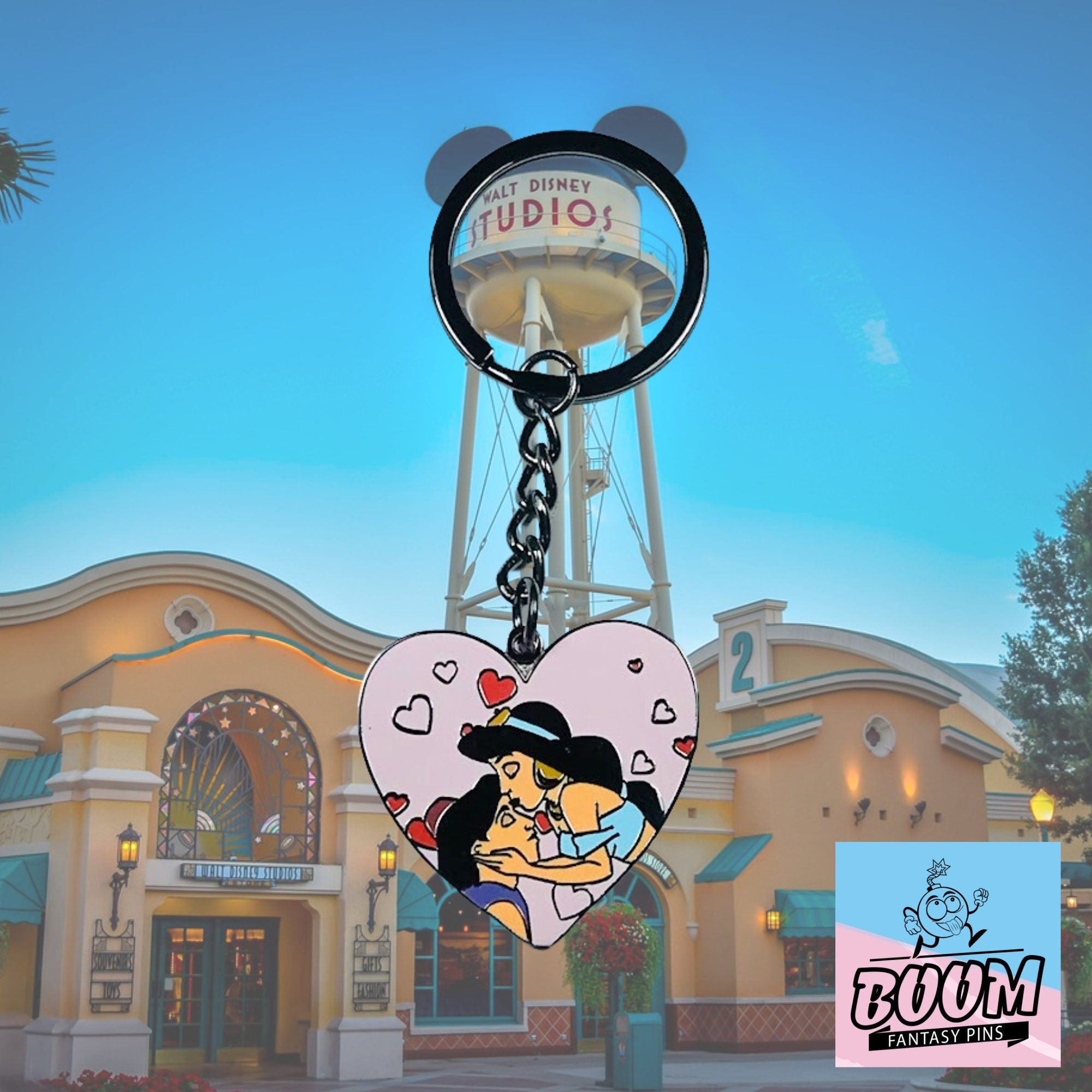 Llavero – Aladdin y la Princesa Jasmine de Aladdin – Disney Fantasy