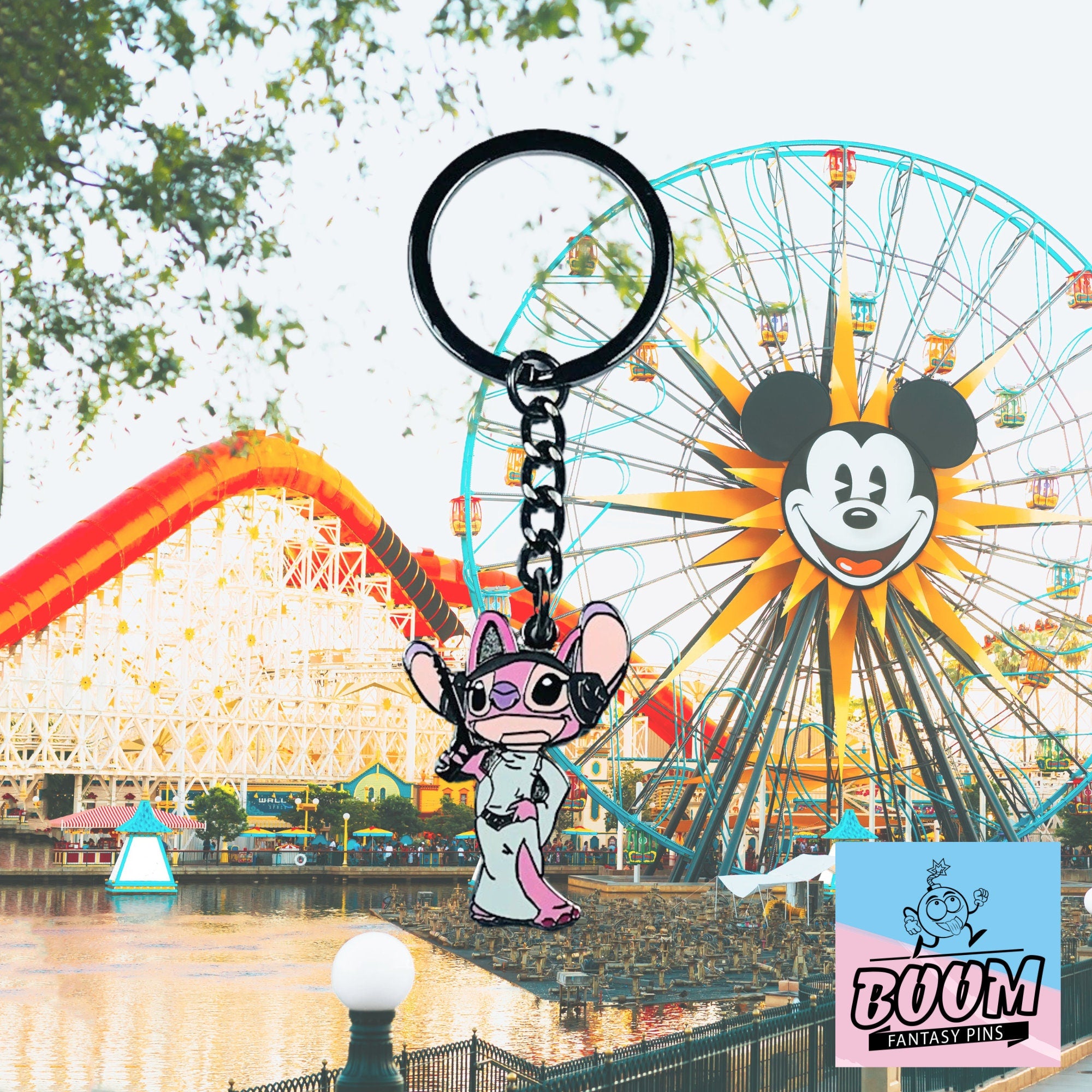 Llavero – Ángel como Leia Organa de Lilo y Stitch – Disney Fantasy