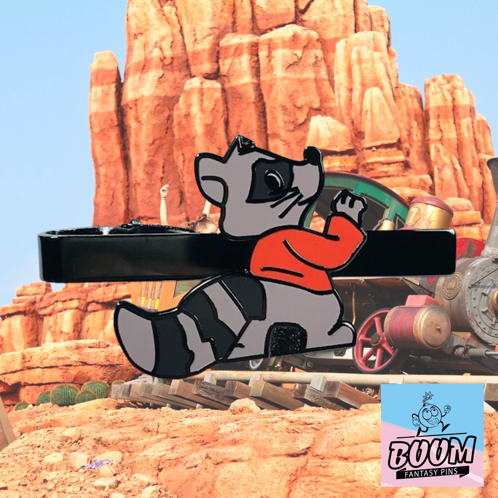 Pinza de corbata – Mapache de espalda de Robin Hood – Fantasía de Disney