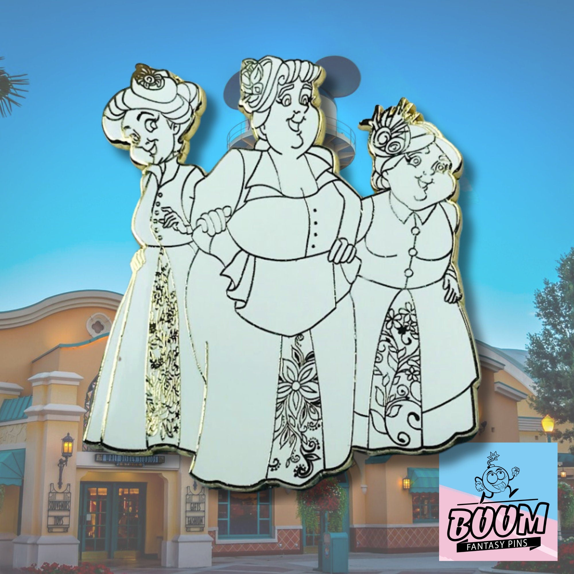 Épinglette – Flora, Fauna et Pimprenelle de La Belle au bois dormant – Disney Fantasy