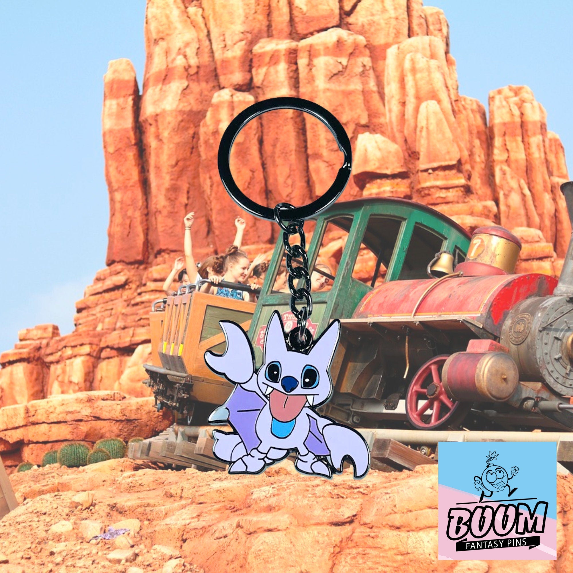 Porte-clés – Expérience 626 Stitch en Gligar de Lilo &amp; Stitch – Disney Fantasy