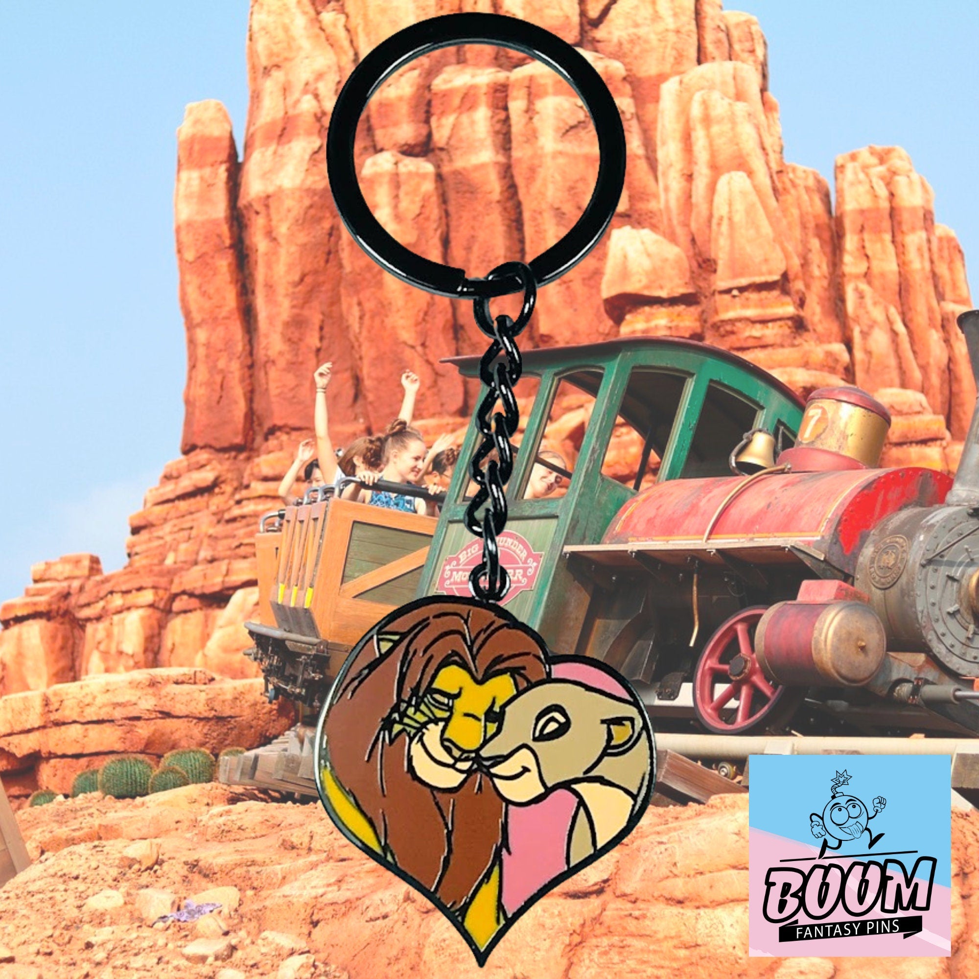 Llavero – Simba y Nala de El Rey León – Disney Fantasy