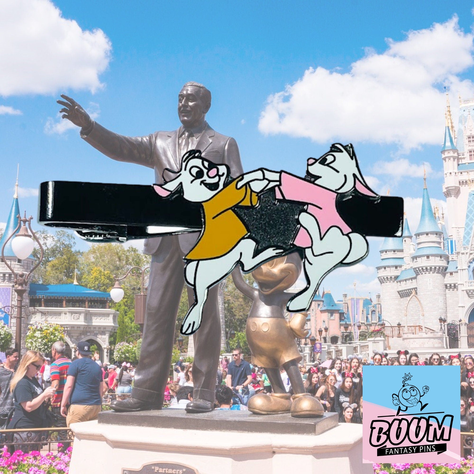 Pinza de corbata – Skippy Yellow y Sis Bunny de Robin Hood – Disney Fantasy
