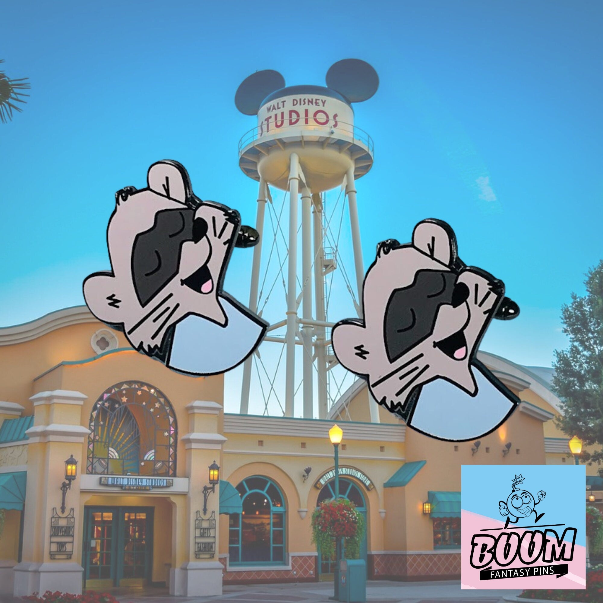 Cufflinks – Blue Raccoon from Robin Hood – Disney Fantasy