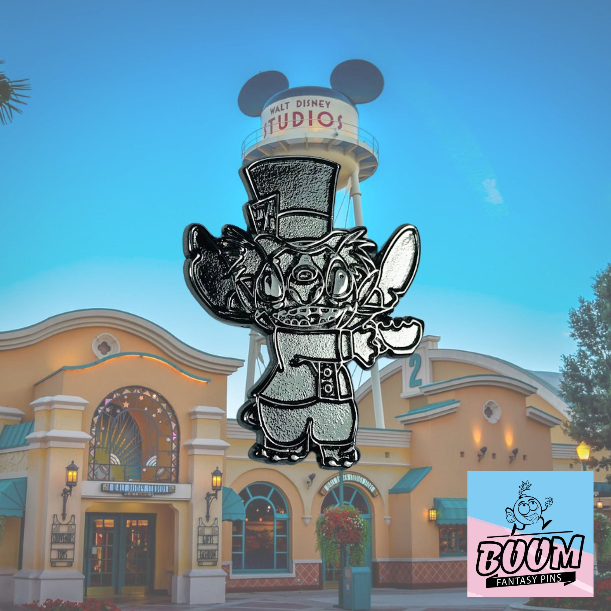 Pin's – Stitch en Chapelier fou de Lilo &amp; Stitch – Disney Fantasy