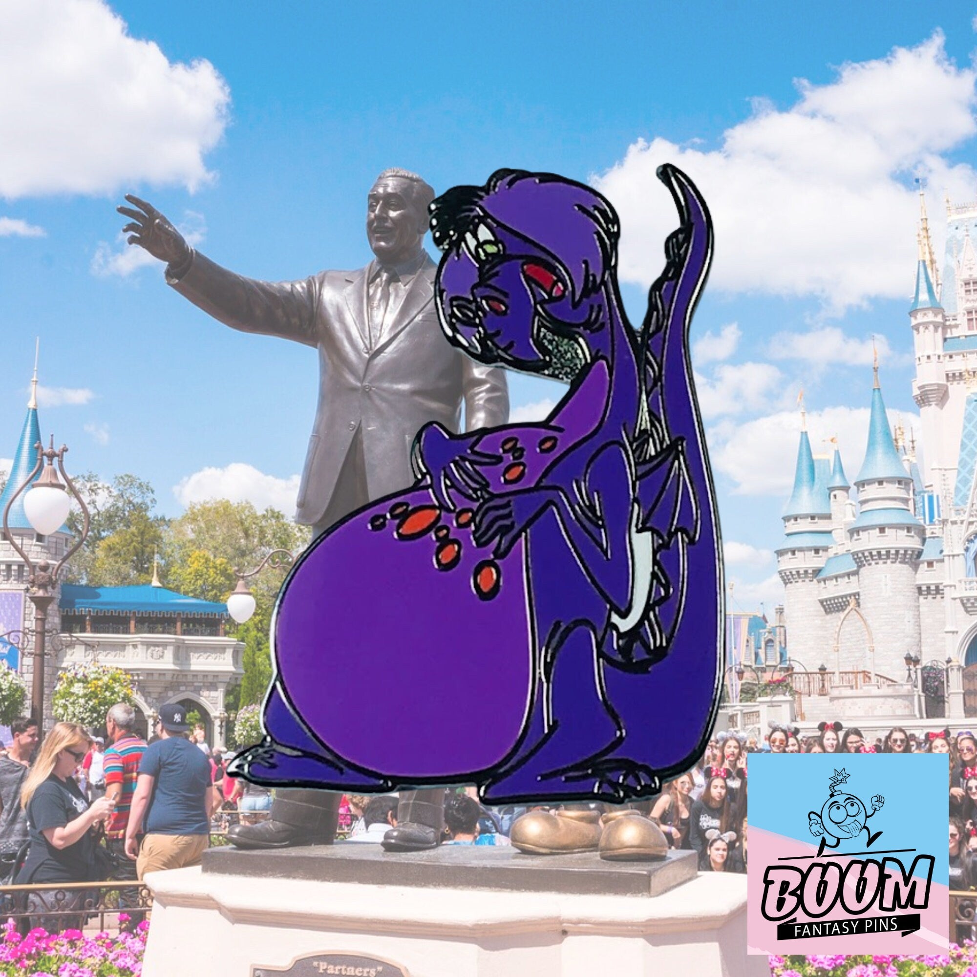 Pin's – Madame Mim en dragon du film Merlin l'Enchanteur – Disney Fantasy